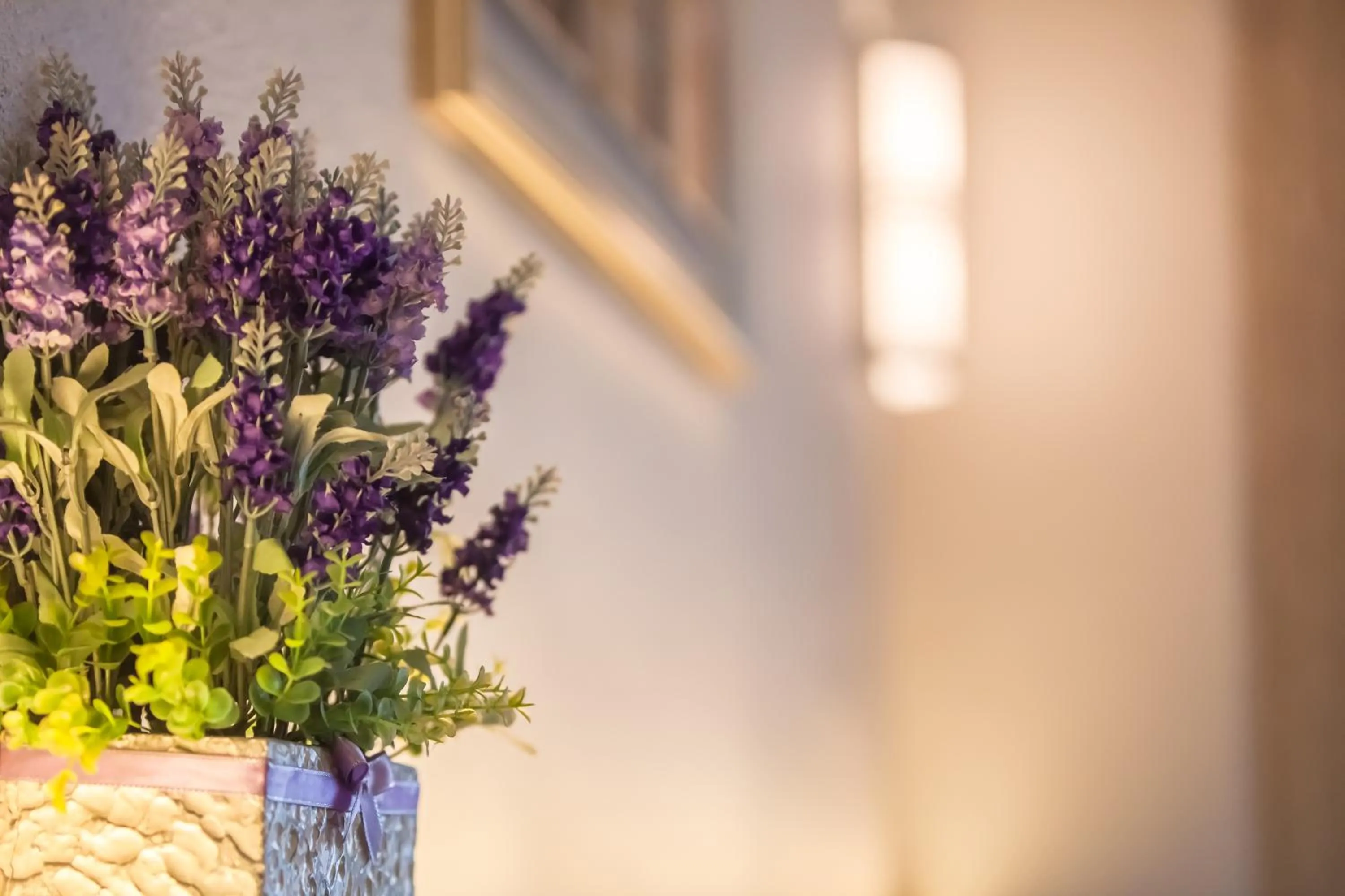 Decorative detail in Lavender Inn Permas Jaya