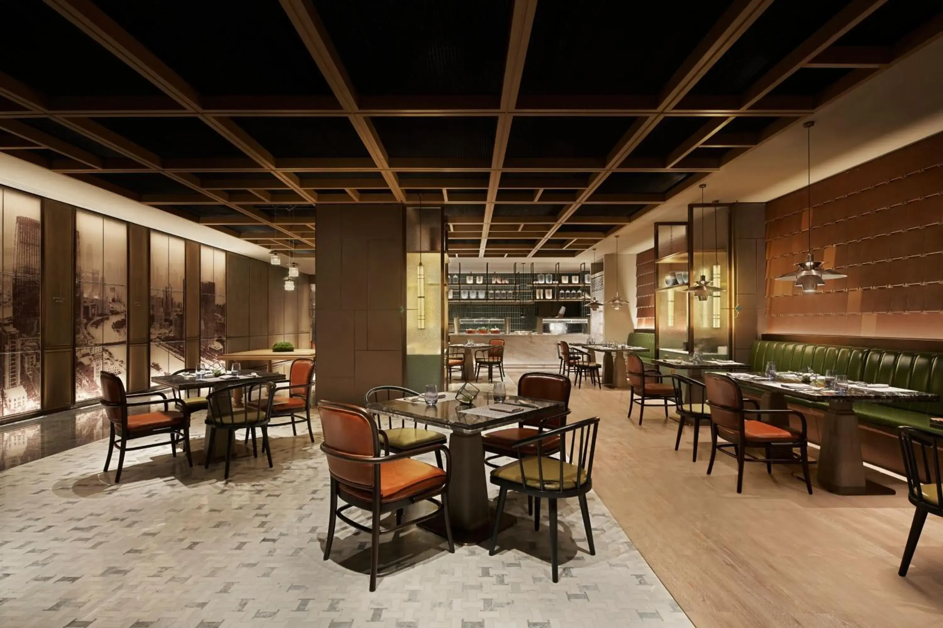Kitchen or kitchenette, Restaurant/Places to Eat in Tianjin Marriott Hotel National Convention and Exhibition Center