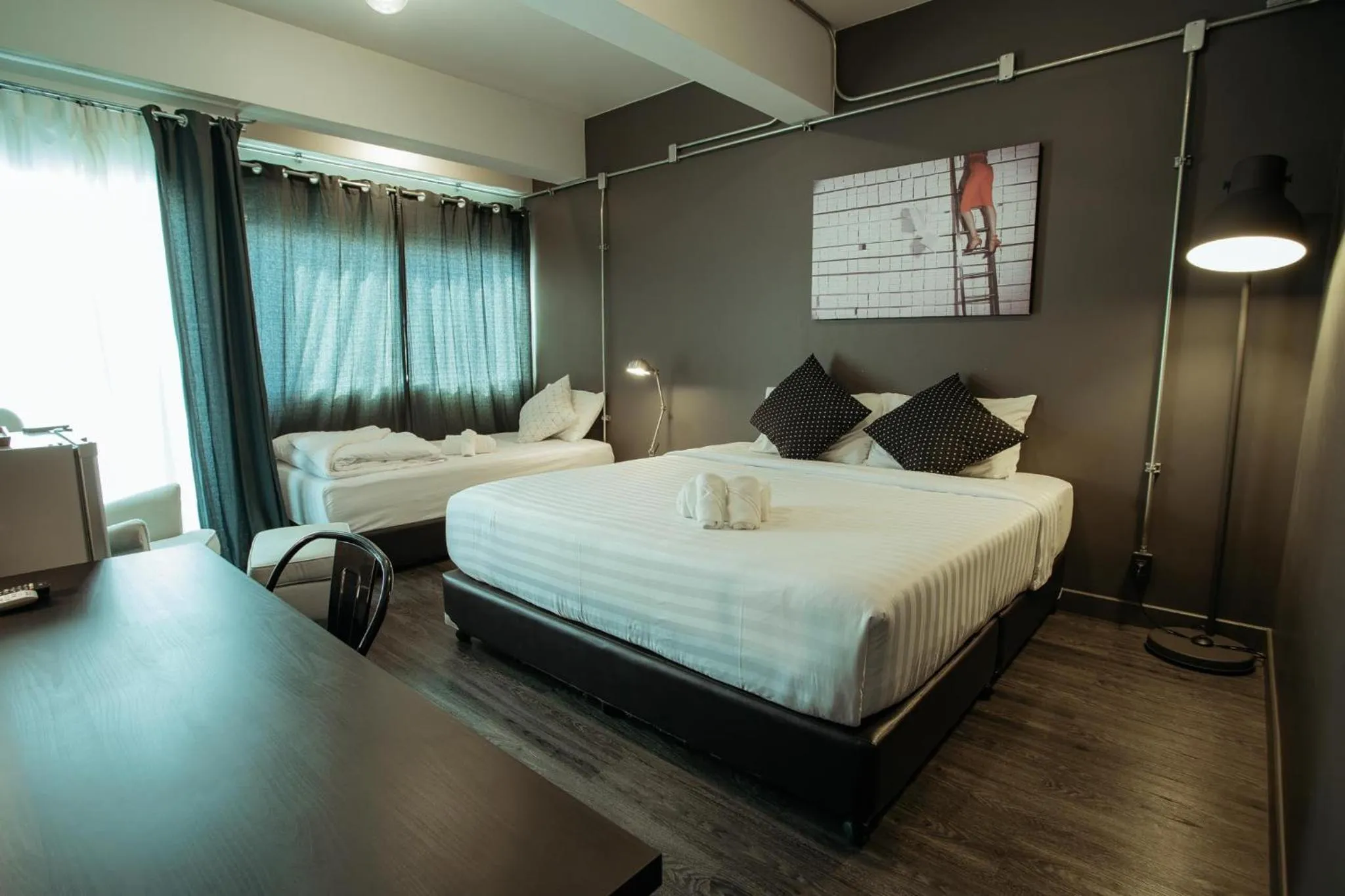 Bed in J Poshtel Chiangmai