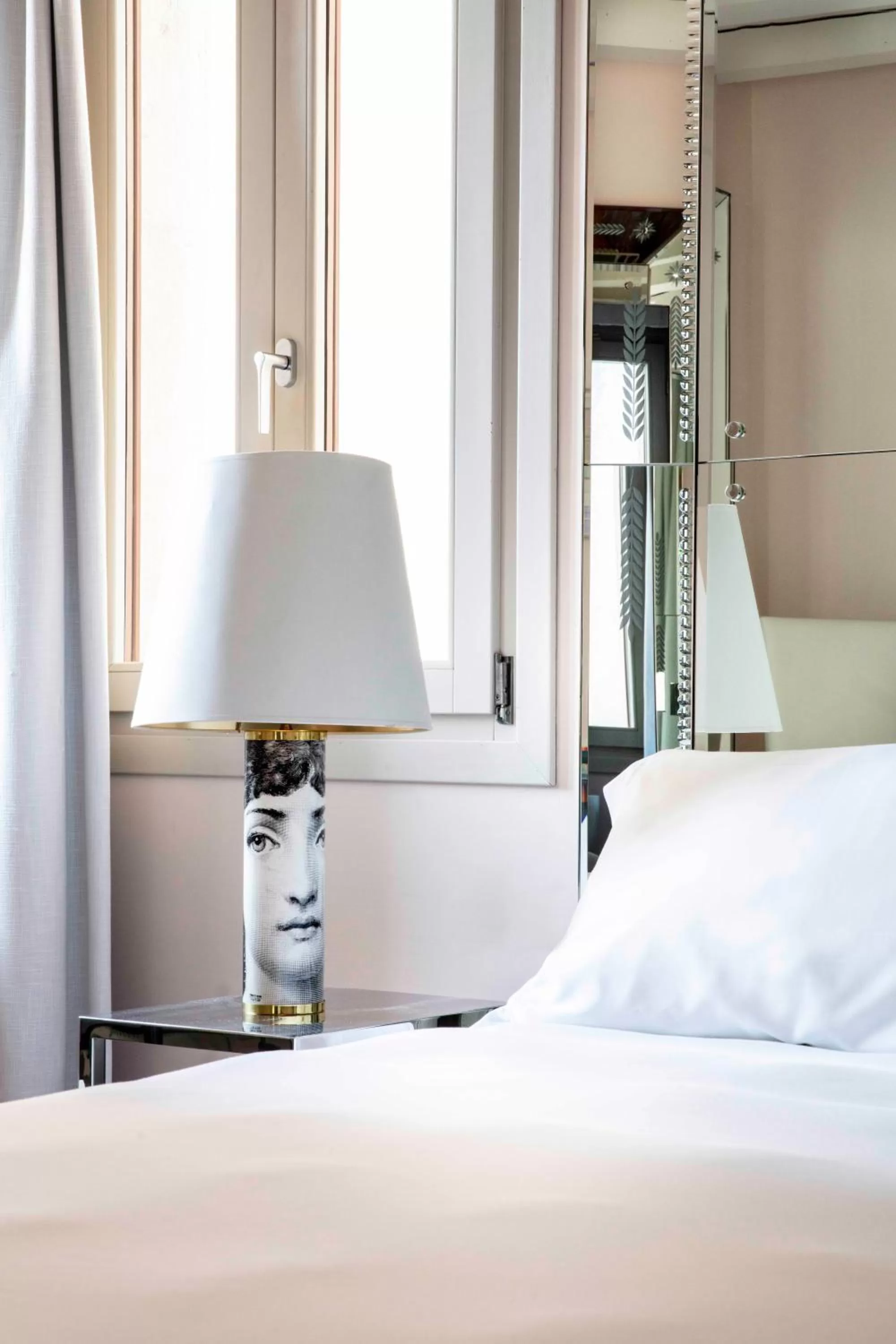 Decorative detail, Bed in Hotel Palazzina Grassi