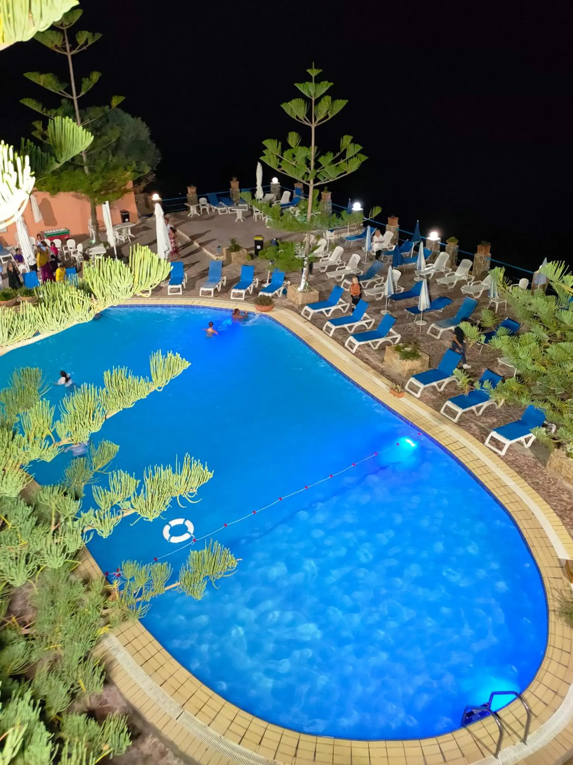 Night, Swimming Pool in La Playa Blanca Hotel & Ristorante