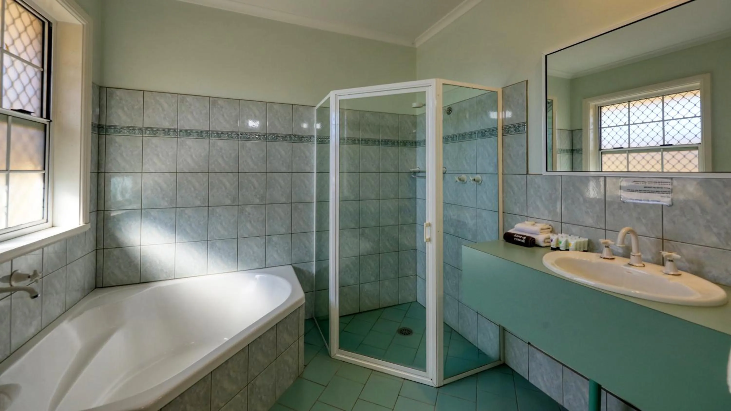 Shower in Charles Rasp Motor Inn & Cottages