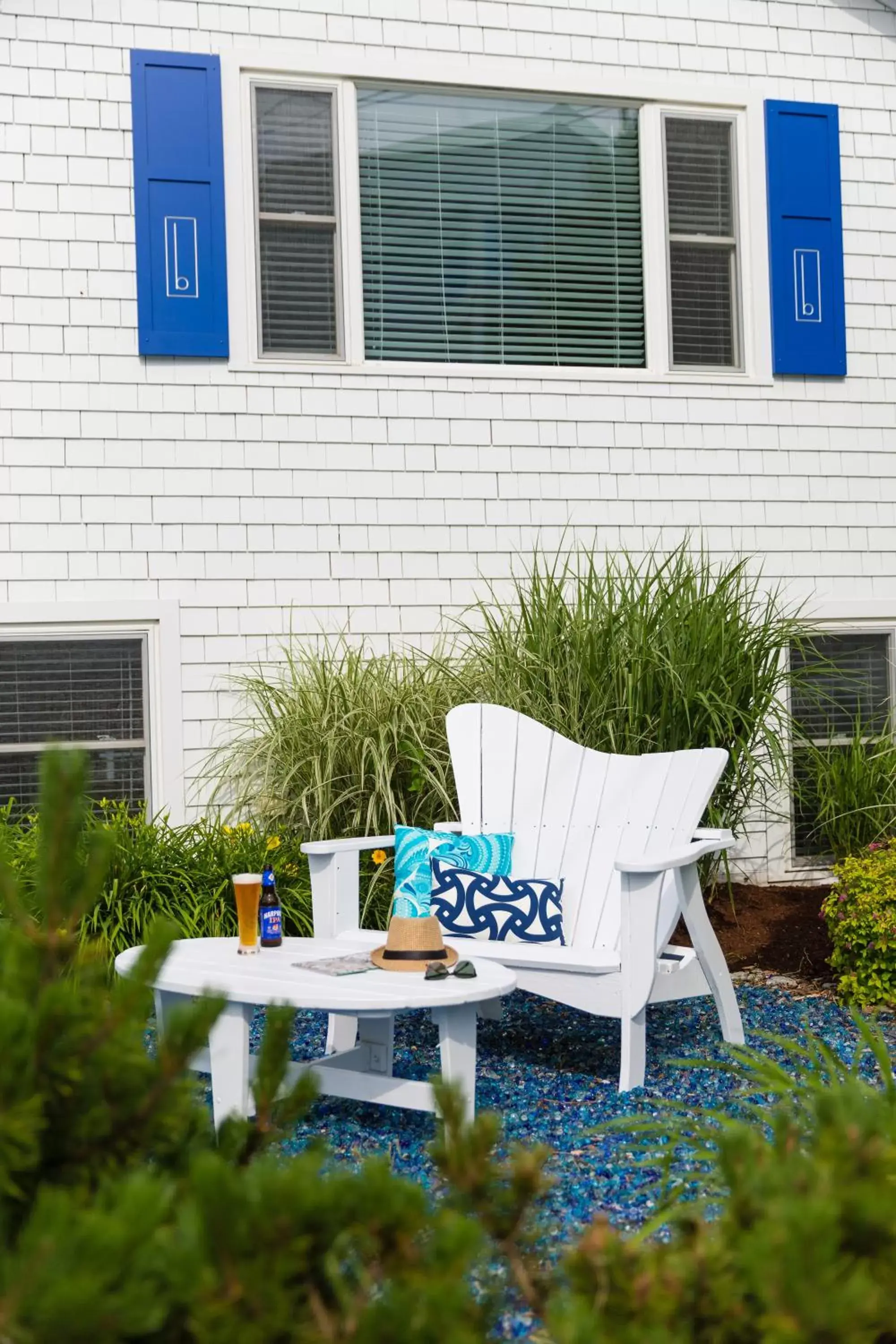 Patio in Blue - Inn on the Beach