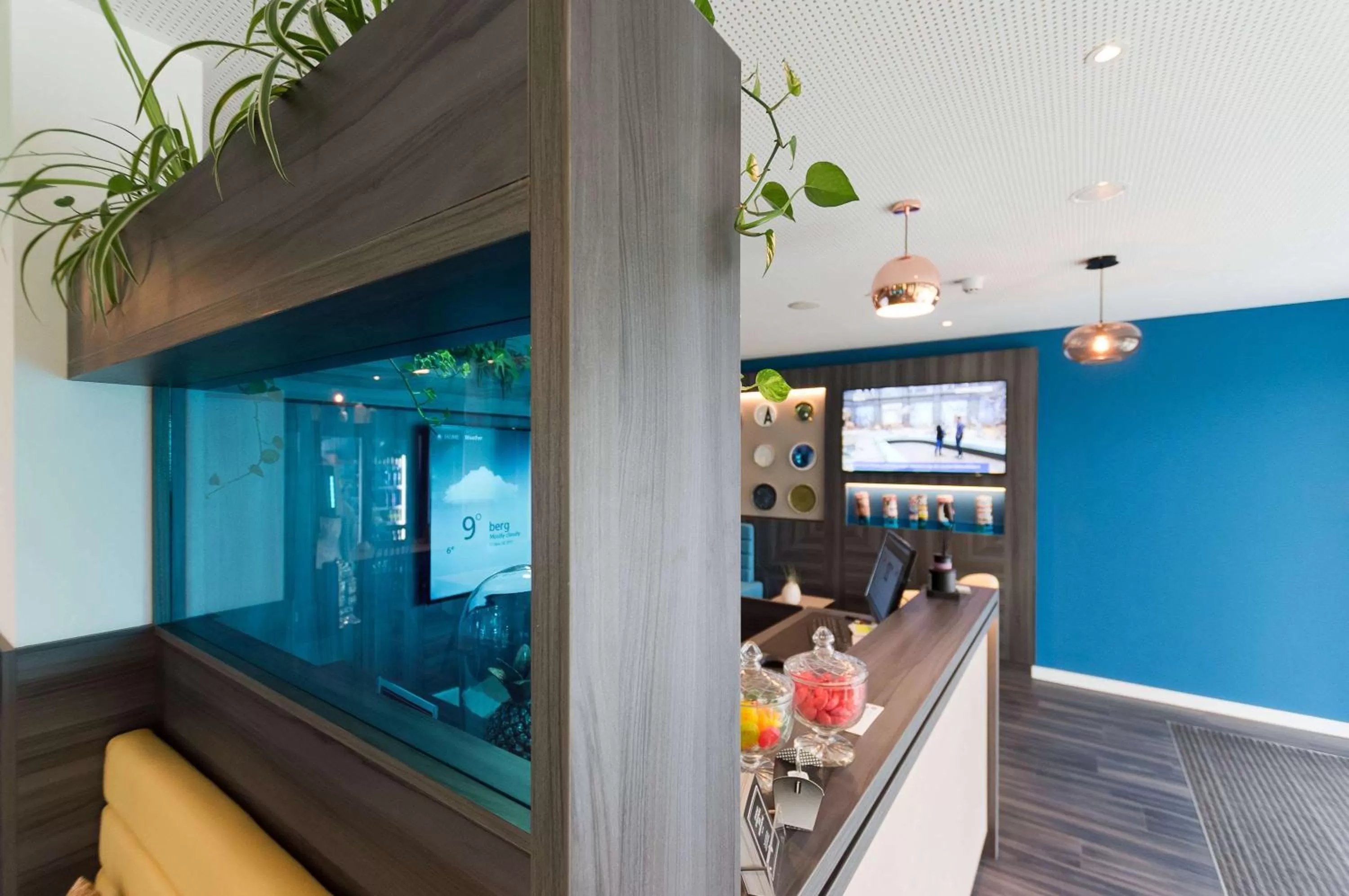 Lounge or bar in elaya apartments stuttgart boeblingen ehemals Arthotel ANA Living Boeblingen