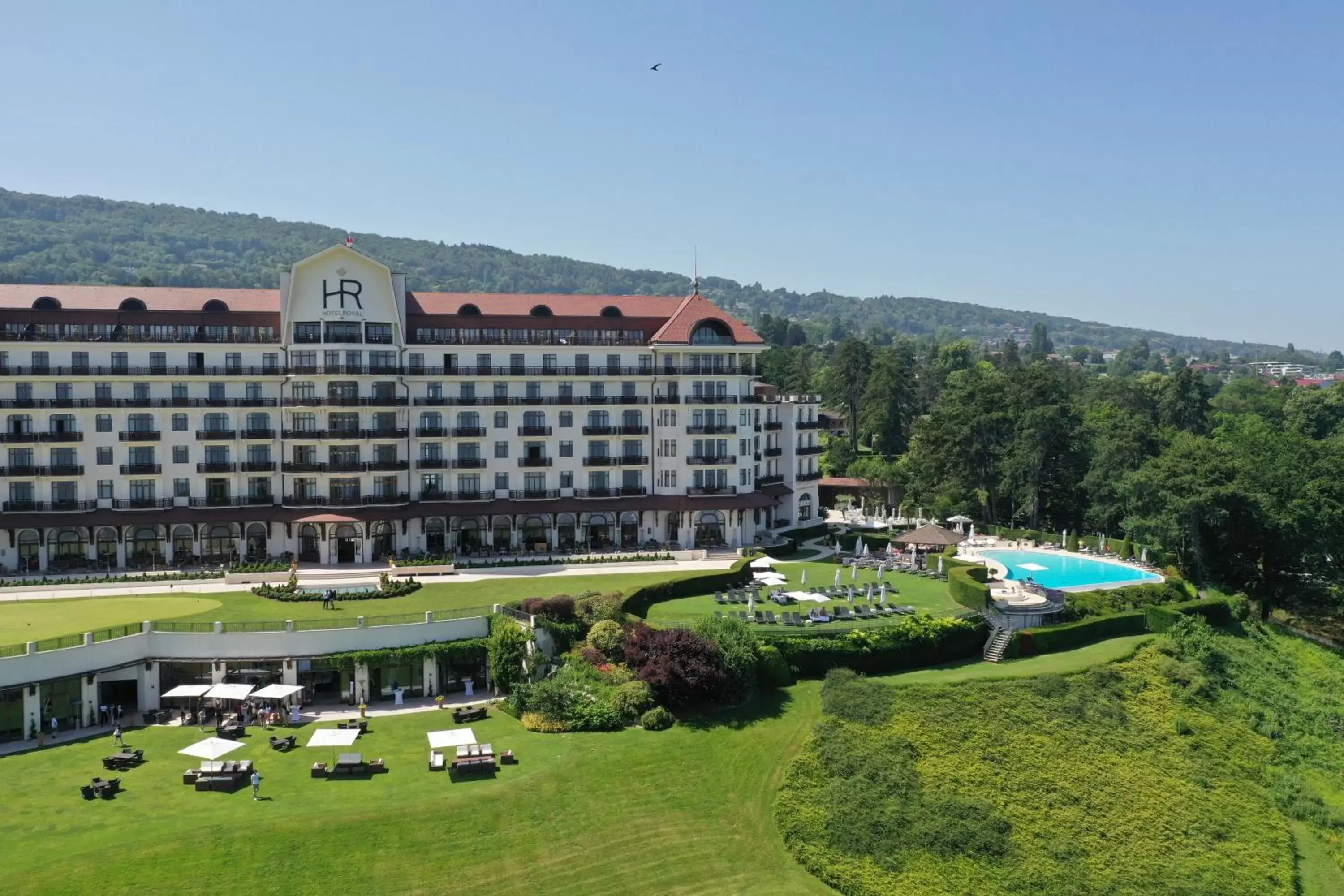 Bird's eye view, Property Building in Hôtel Royal