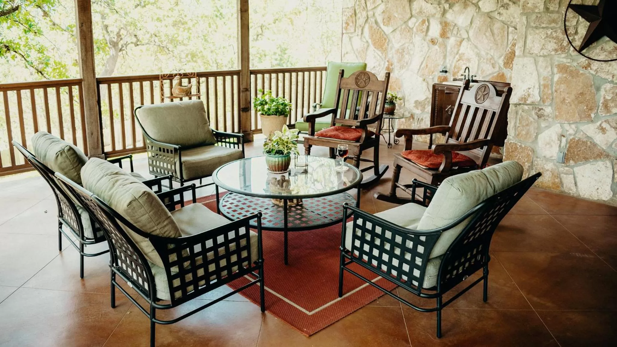 Balcony/Terrace, Seating Area in Casa del Rio Bed and Breakfast