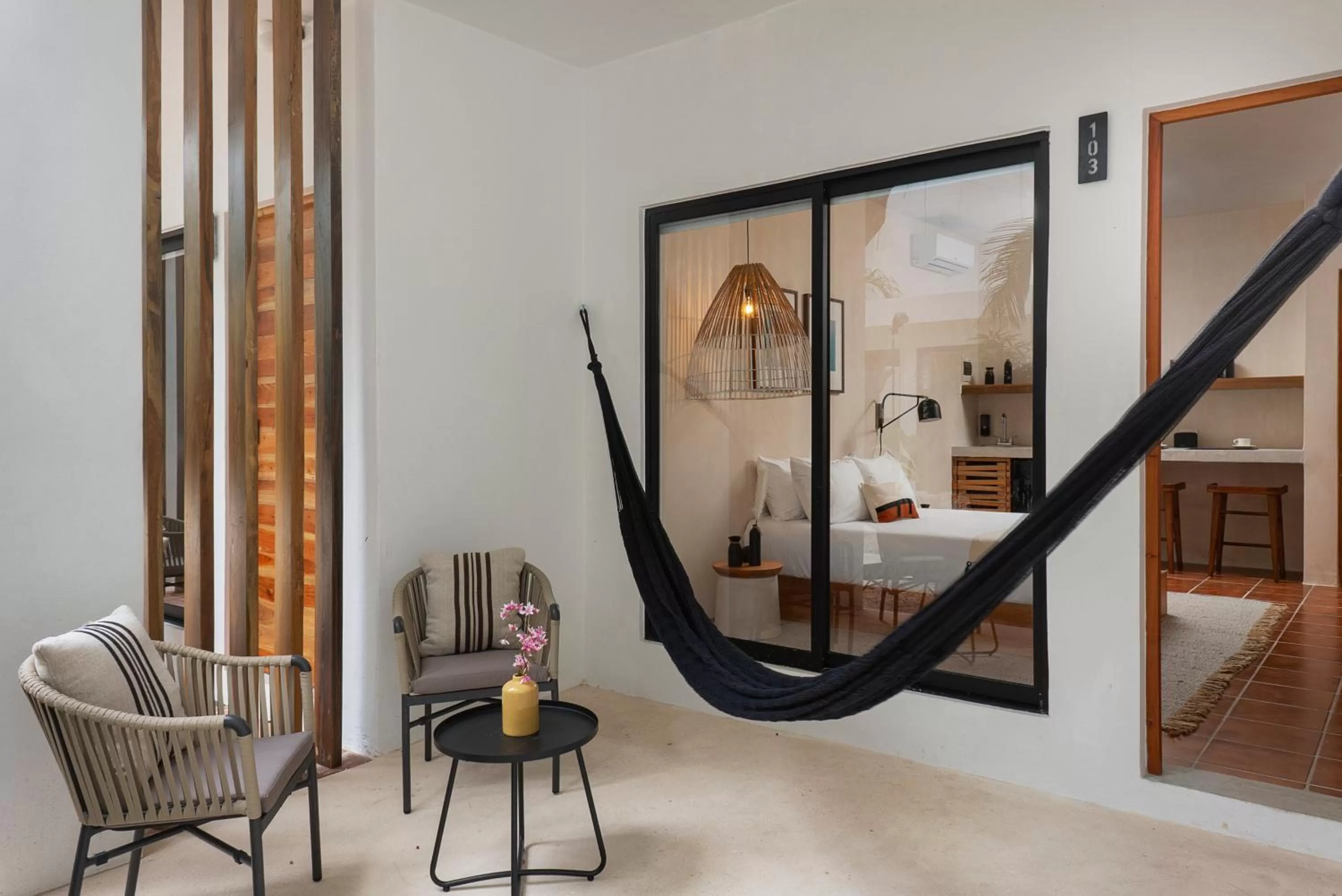 Seating area in Hotel Aalada Playa del Carmen