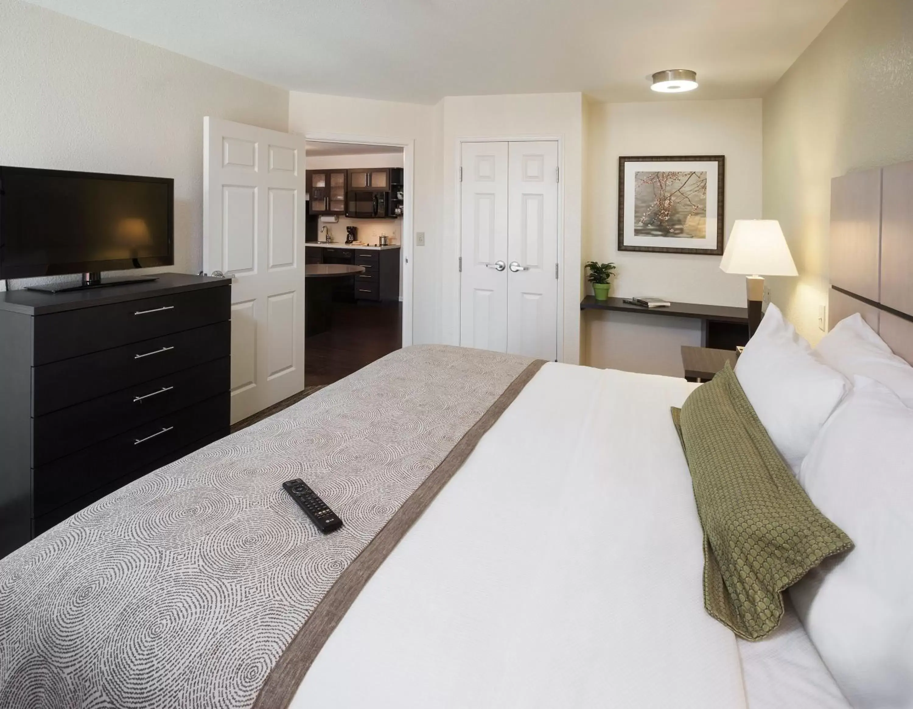 Photo of the whole room, Bed in Candlewood Suites Oklahoma City - Bricktown, an IHG Hotel