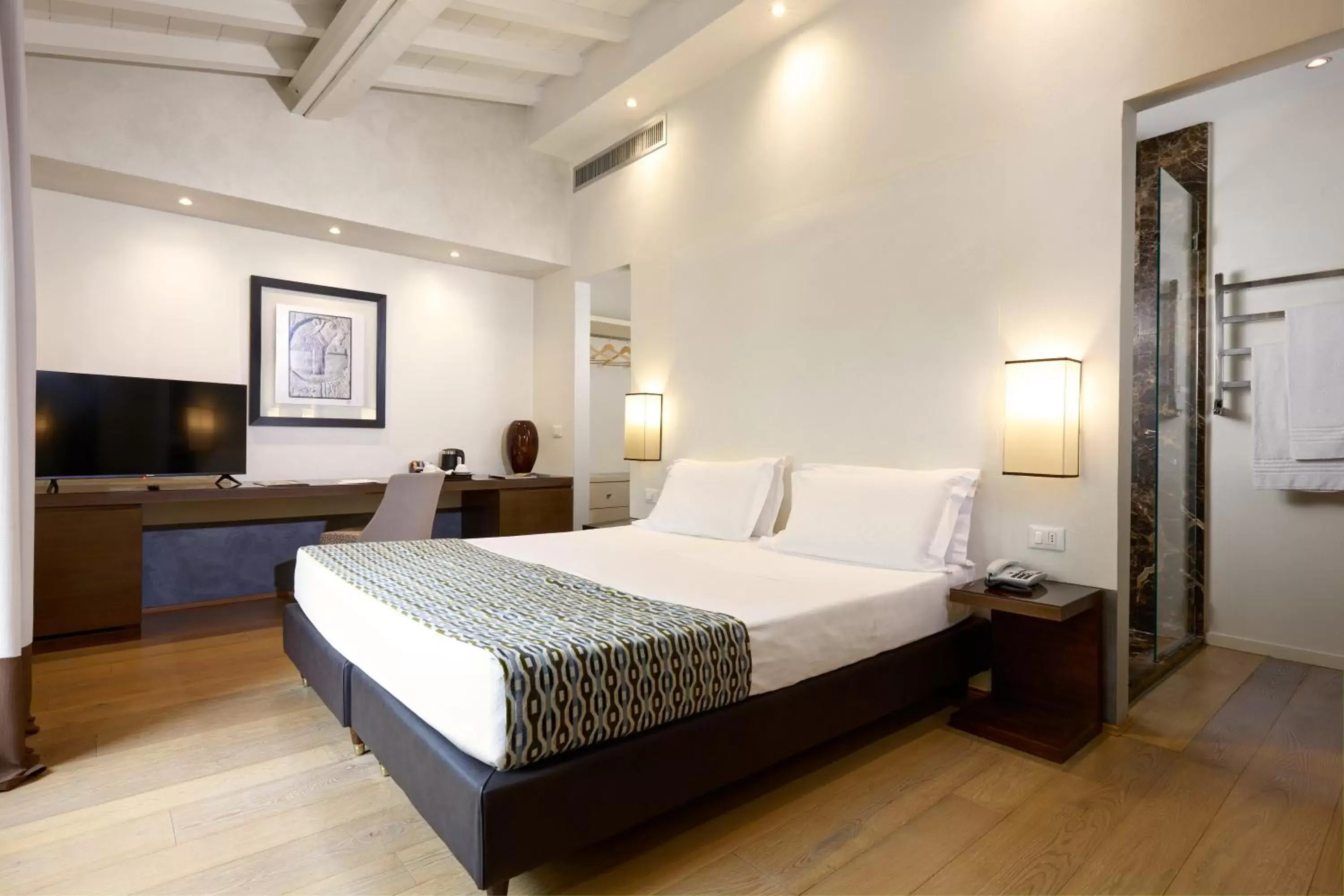Bedroom, Bed in Hotel Orto de' Medici