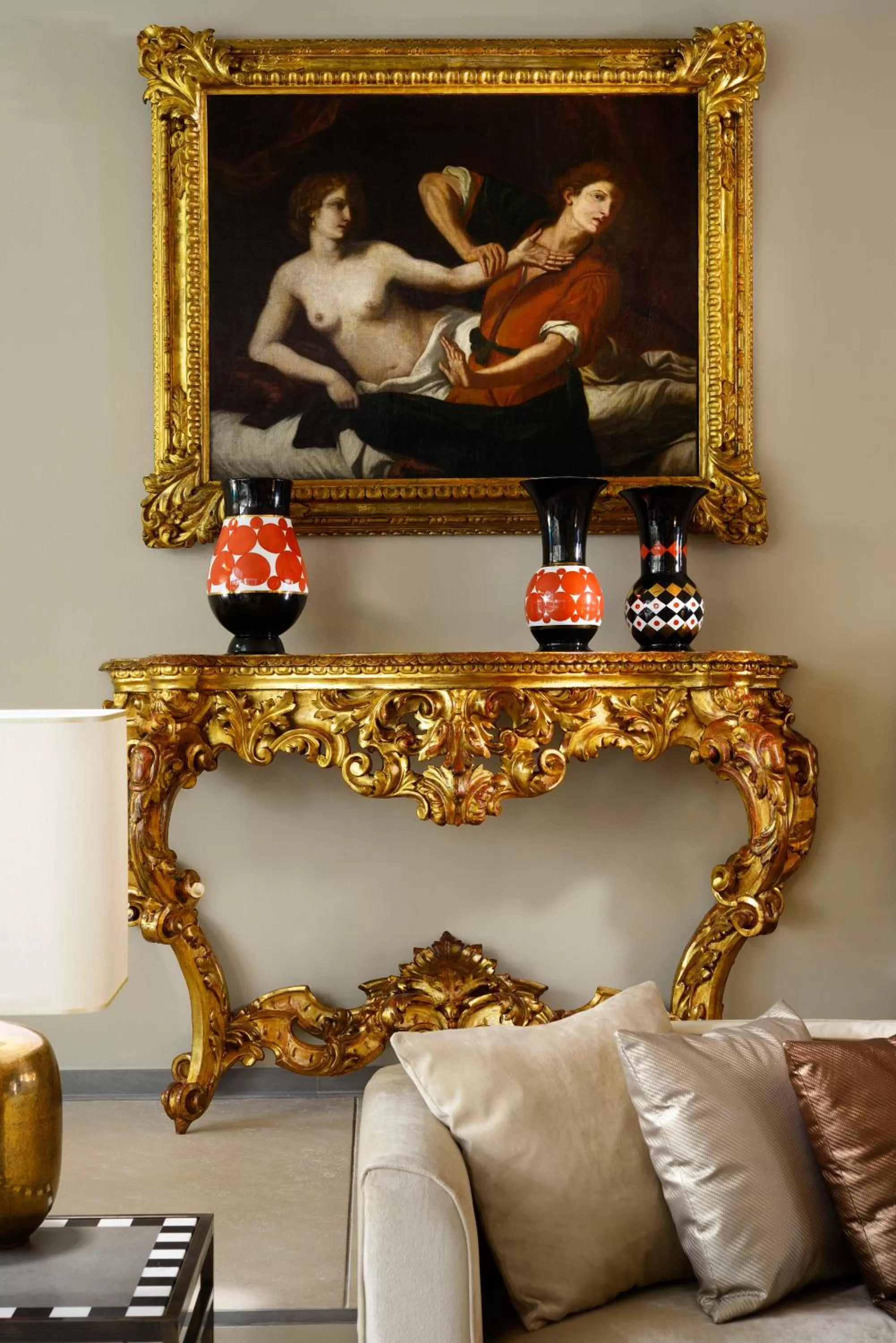 Lobby or reception in Grand Hotel Minerva