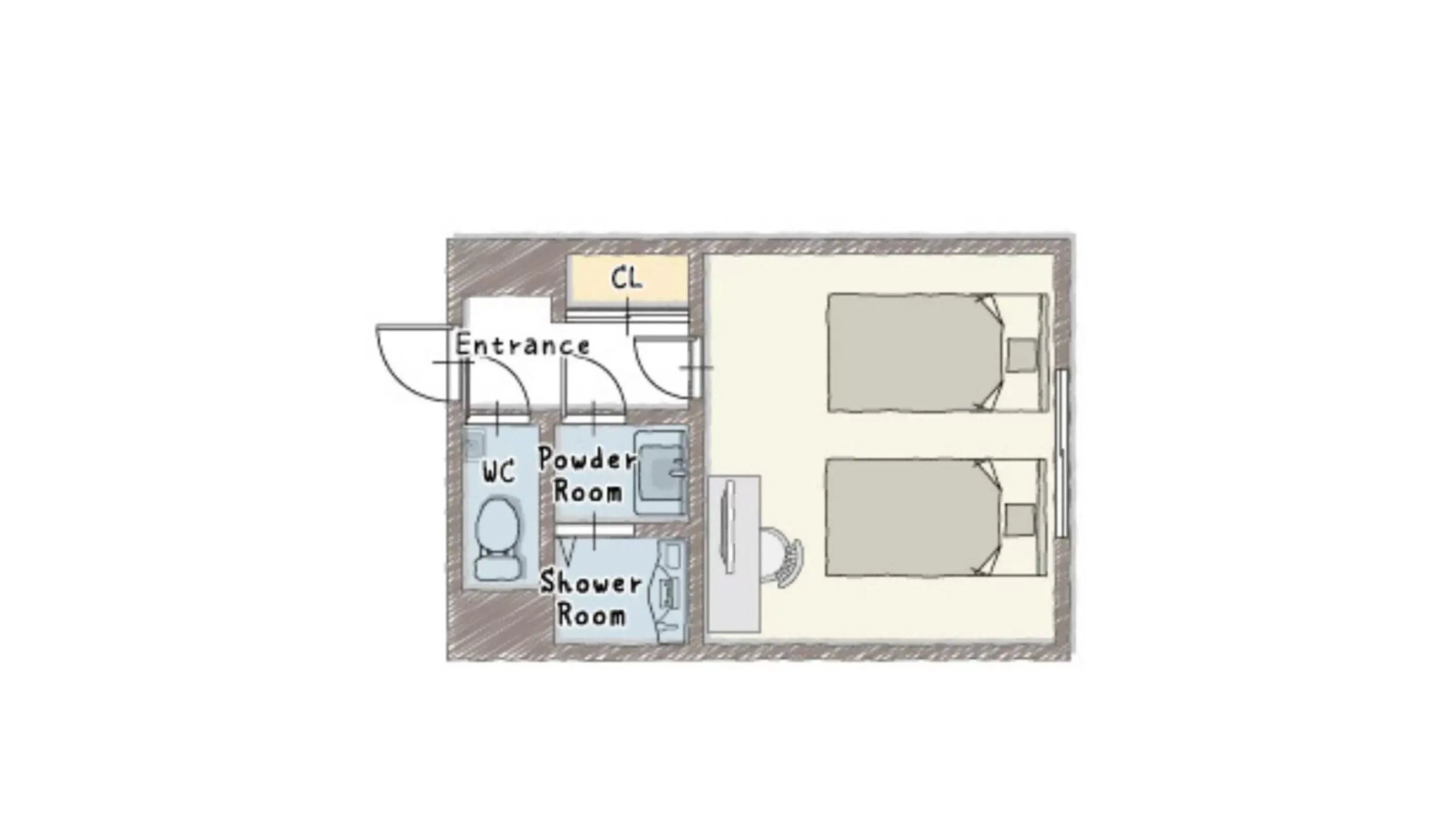 Floor Plan in HAUZA Kyoto Gojo Karasuma