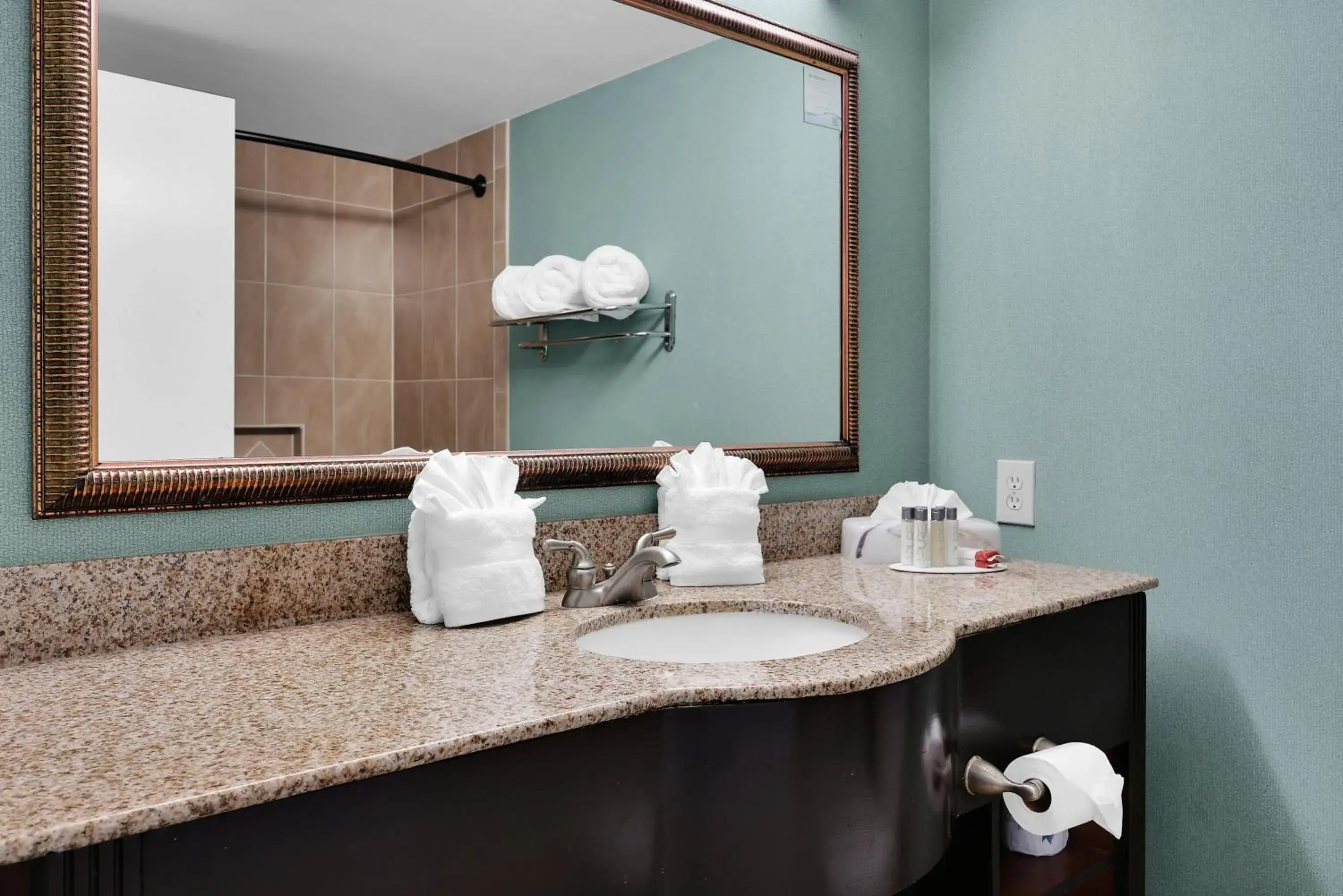 Bathroom in Ramada by Wyndham Jacksonville I-95 by Butler Blvd