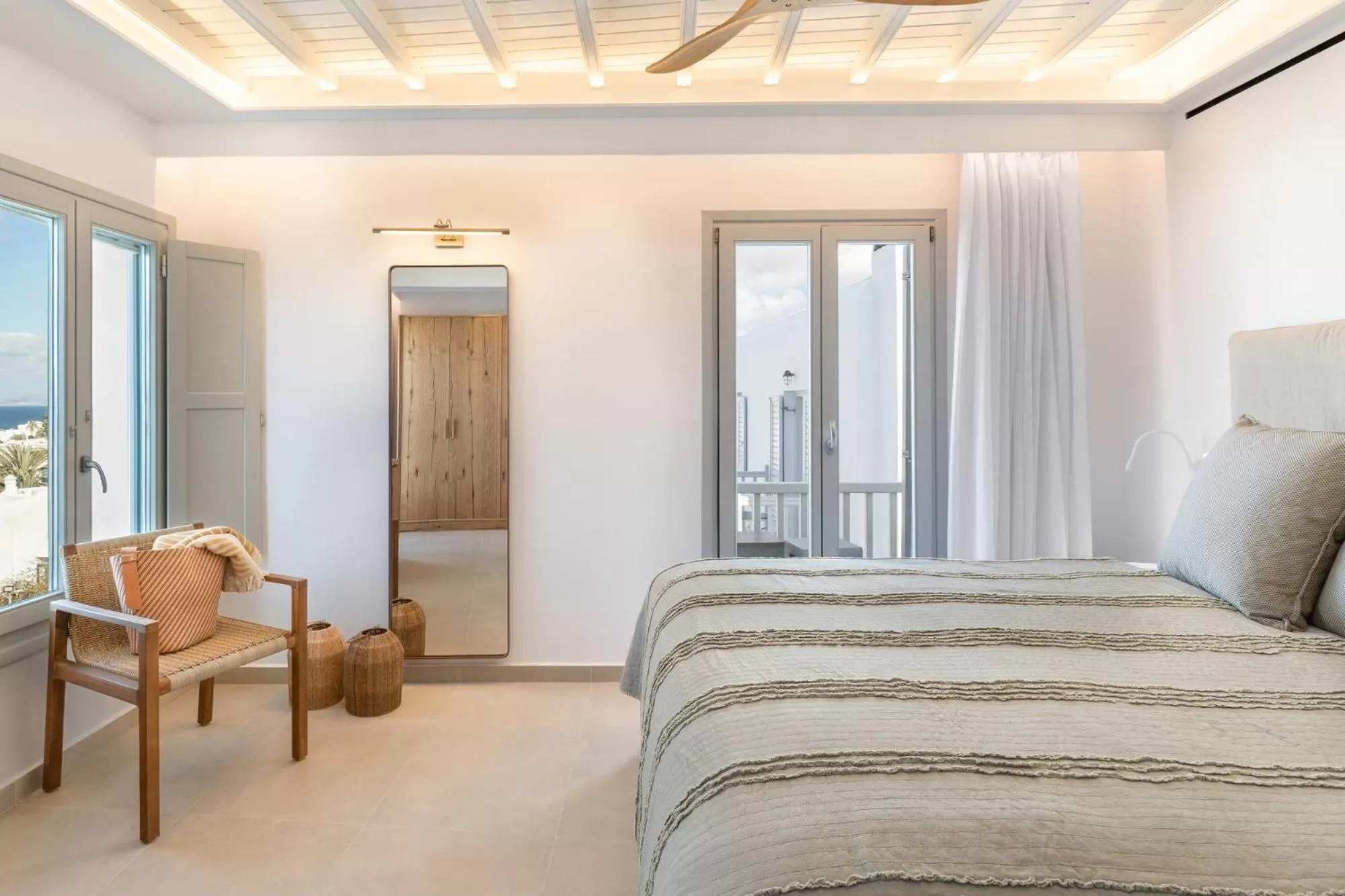 Bedroom, Bed in Elena Hotel Mykonos