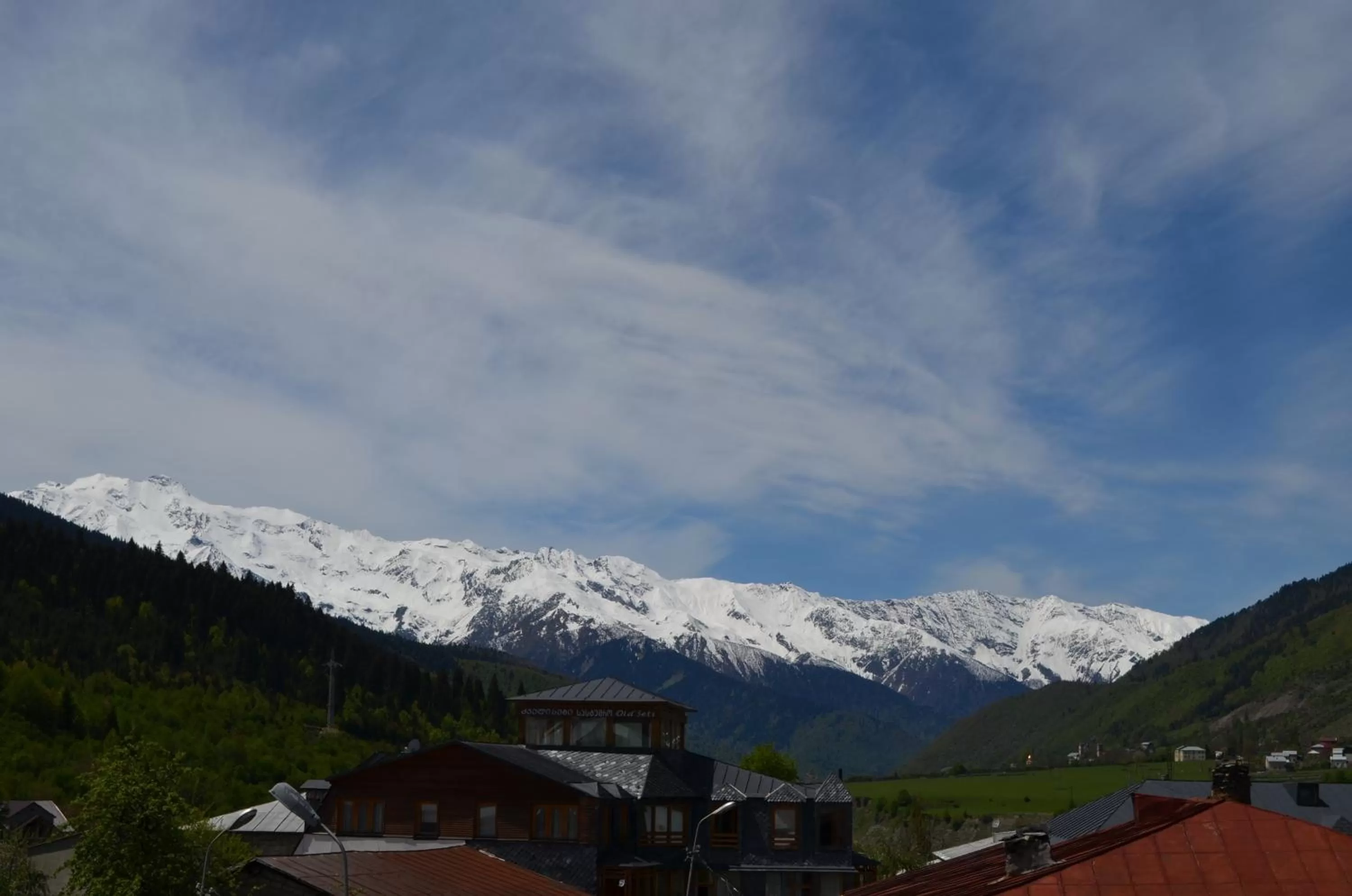 Mountain view in Hotel Svanseti