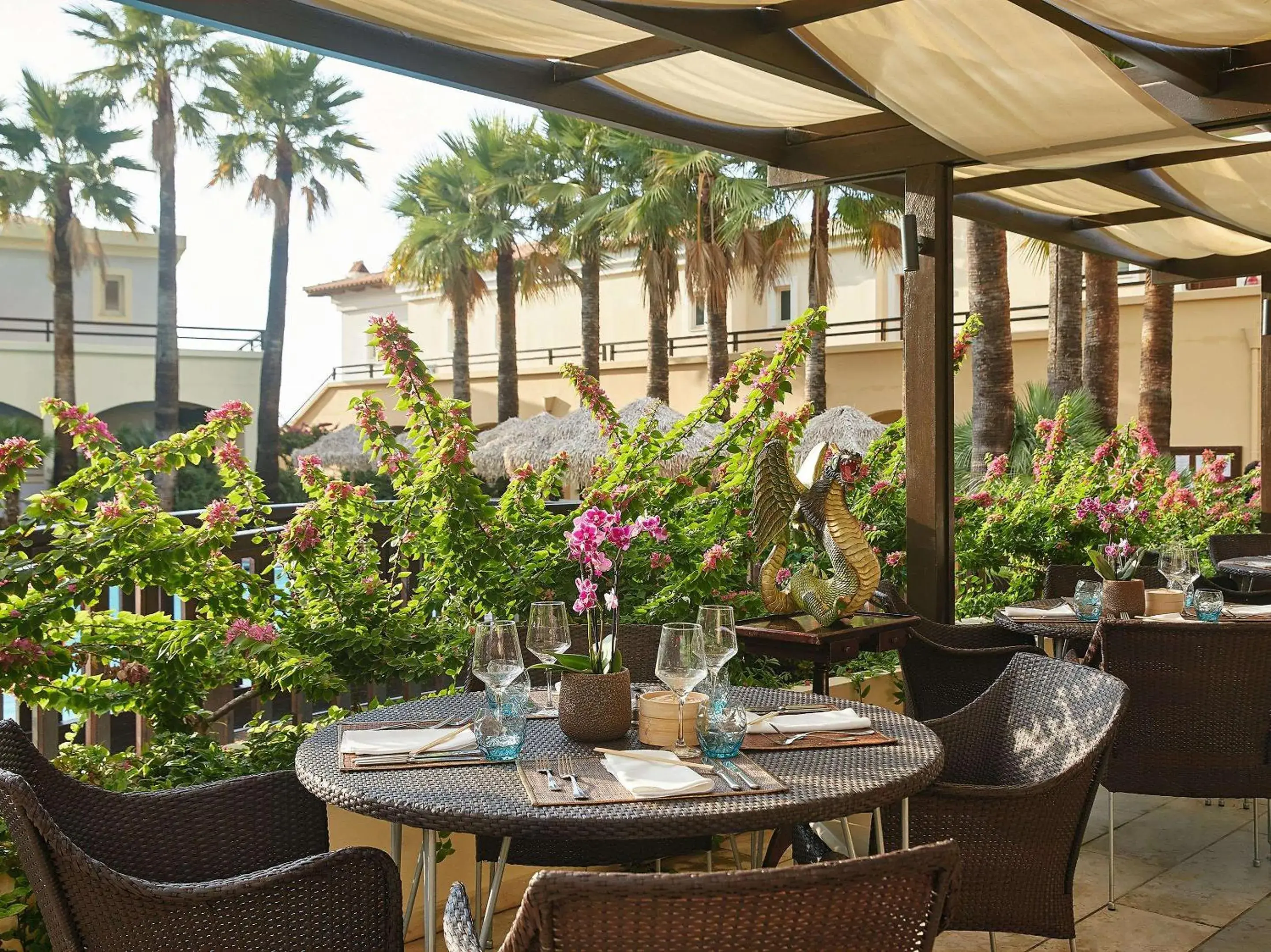 Balcony/Terrace in Grecotel Marine Palace & Aqua Park