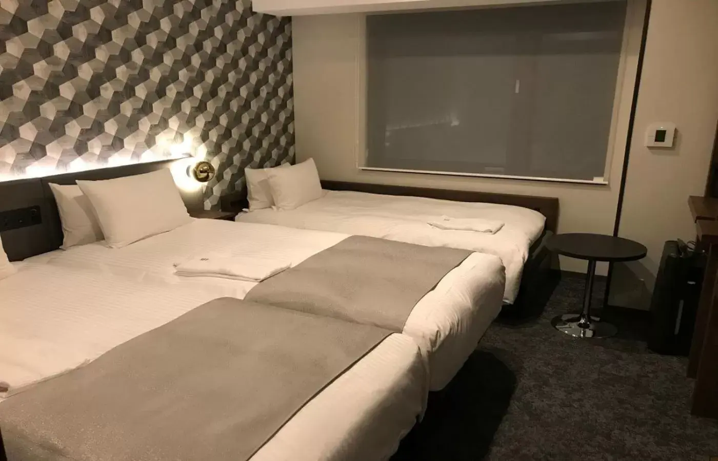 Photo of the whole room, Bed in GRIDS PREMIUM HOTEL OSAKA NAMBA