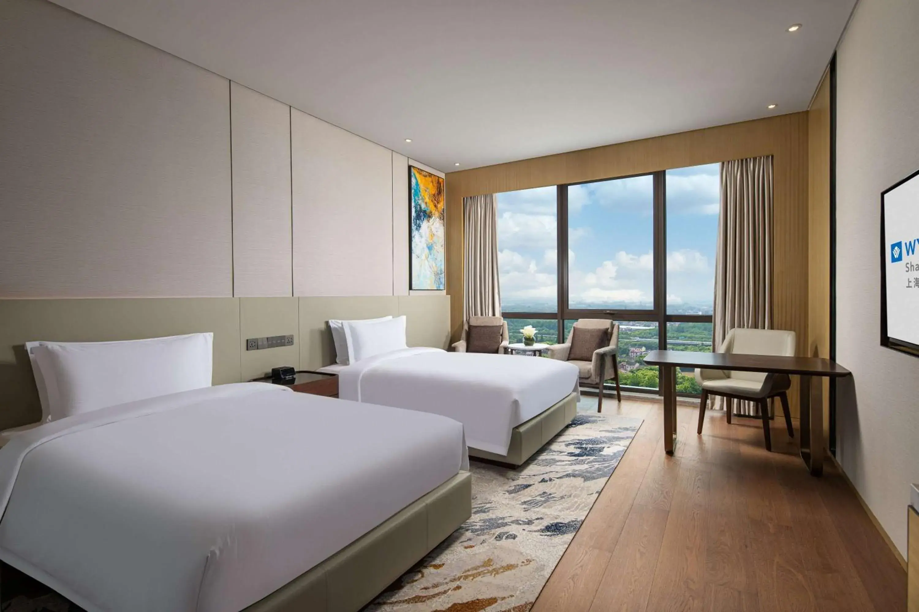 Photo of the whole room in Wyndham Shanghai Pudong
