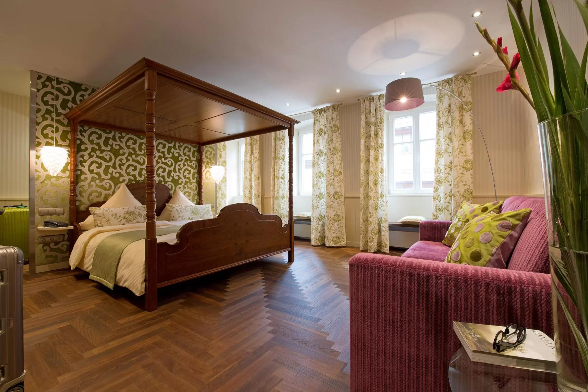 Bed in Romantik Hotel Markusturm