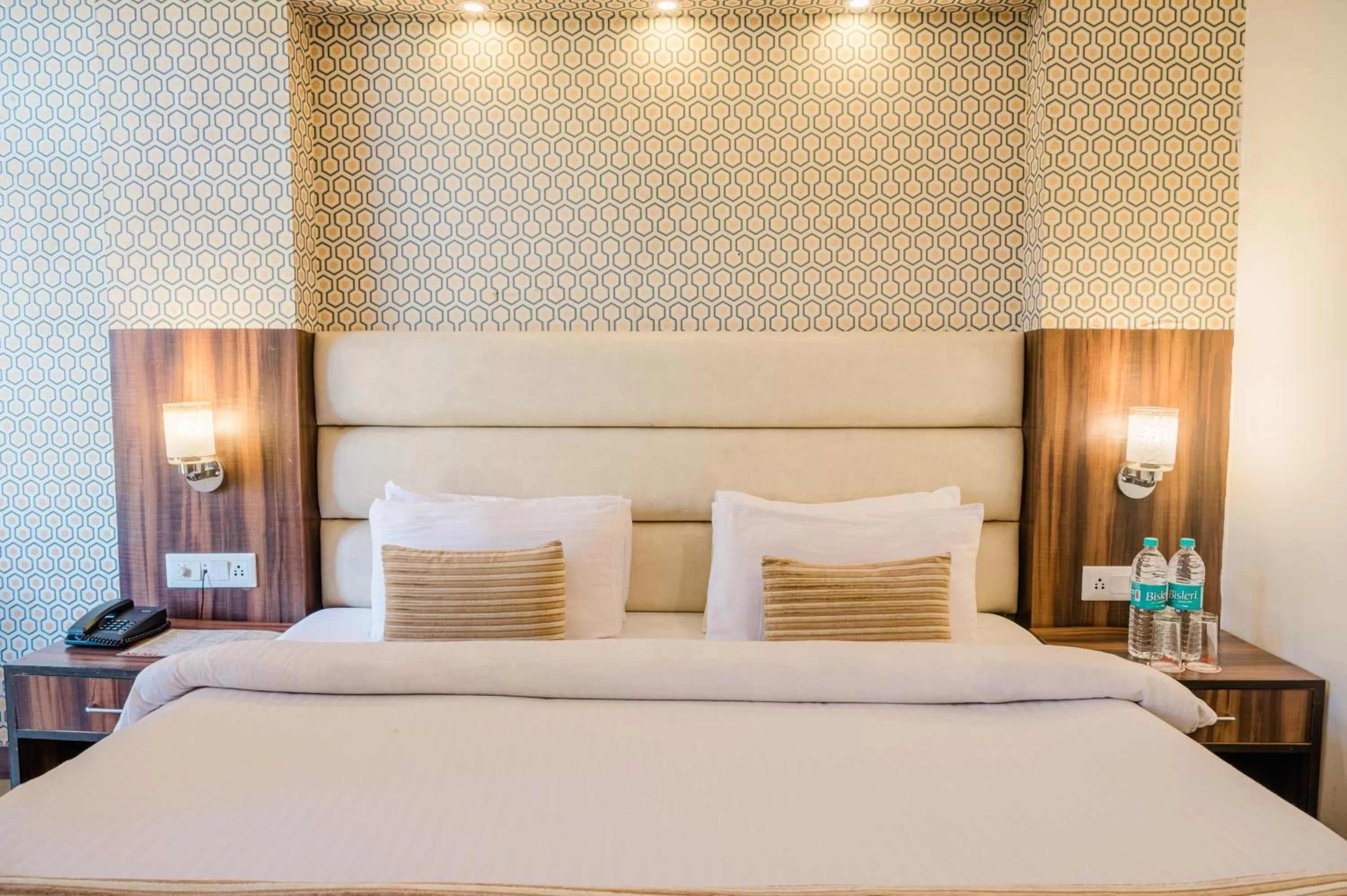 Bed in Hotel Shiva Continental