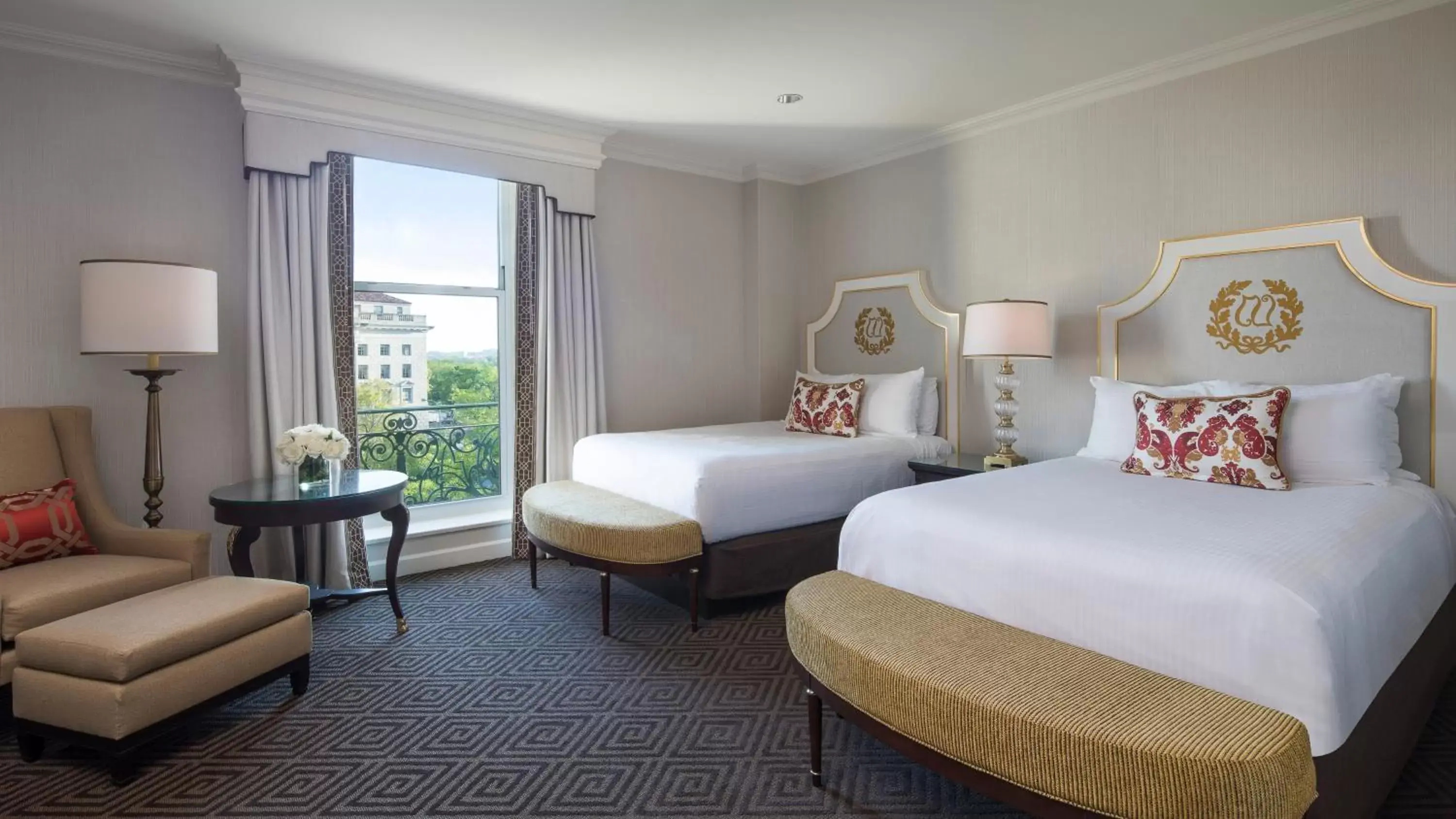 One-Bedroom Willard Suite with Two Double Beds and View in Willard InterContinental Washington, an IHG Hotel