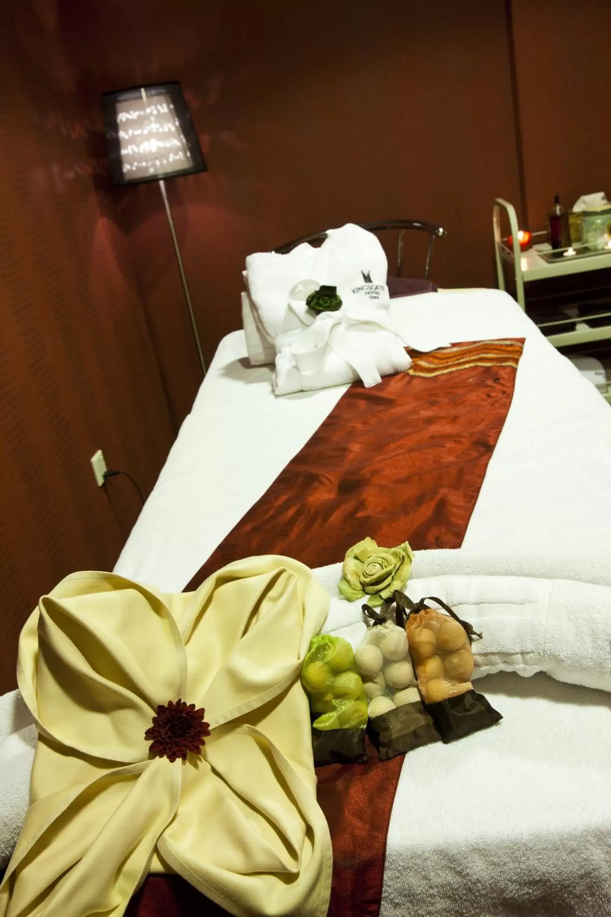 Spa and wellness centre/facilities, Bed in Kingsgate Hotel Doha by Millennium Hotels.