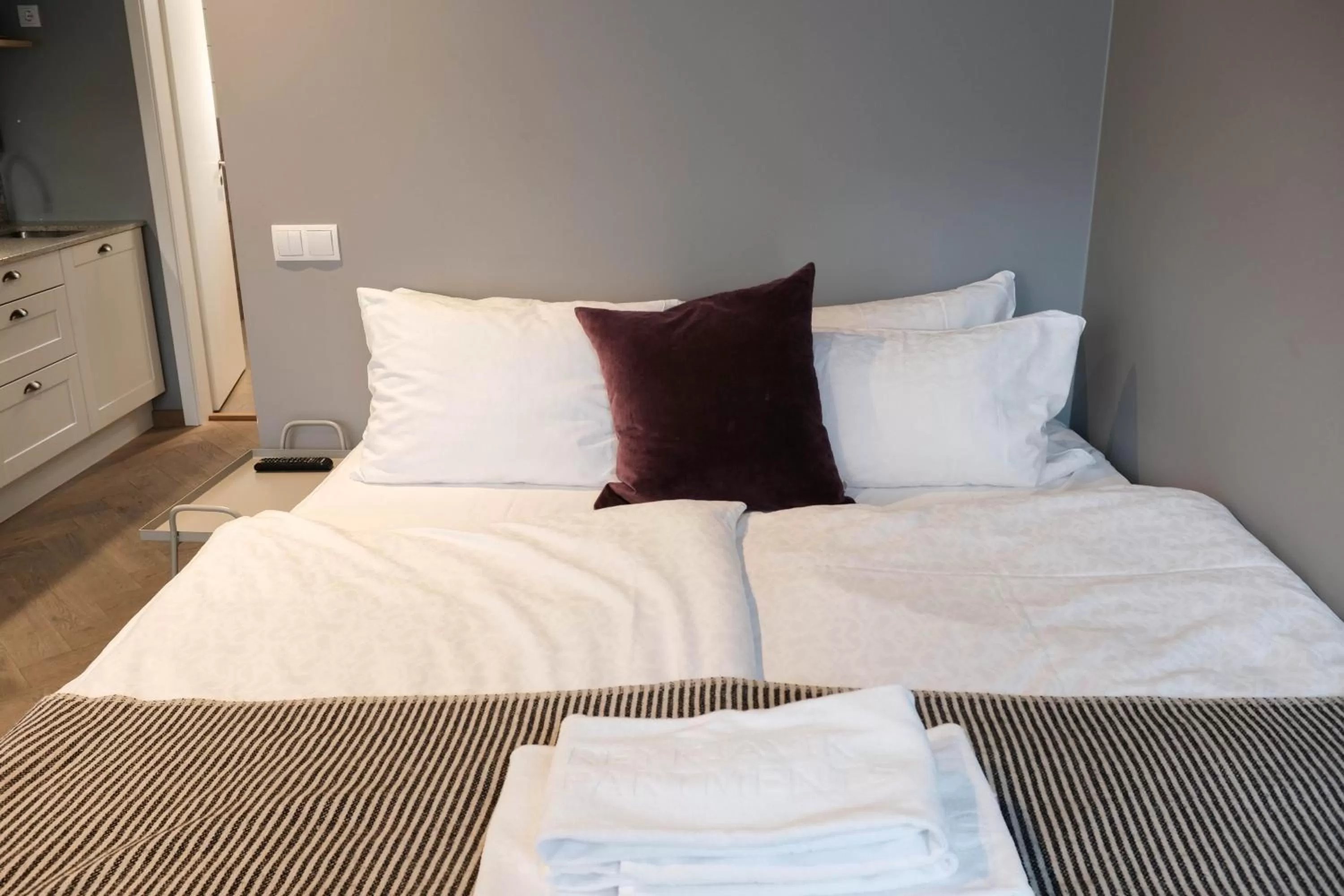 Bedroom, Bed in Saga Studios by Heimaleiga