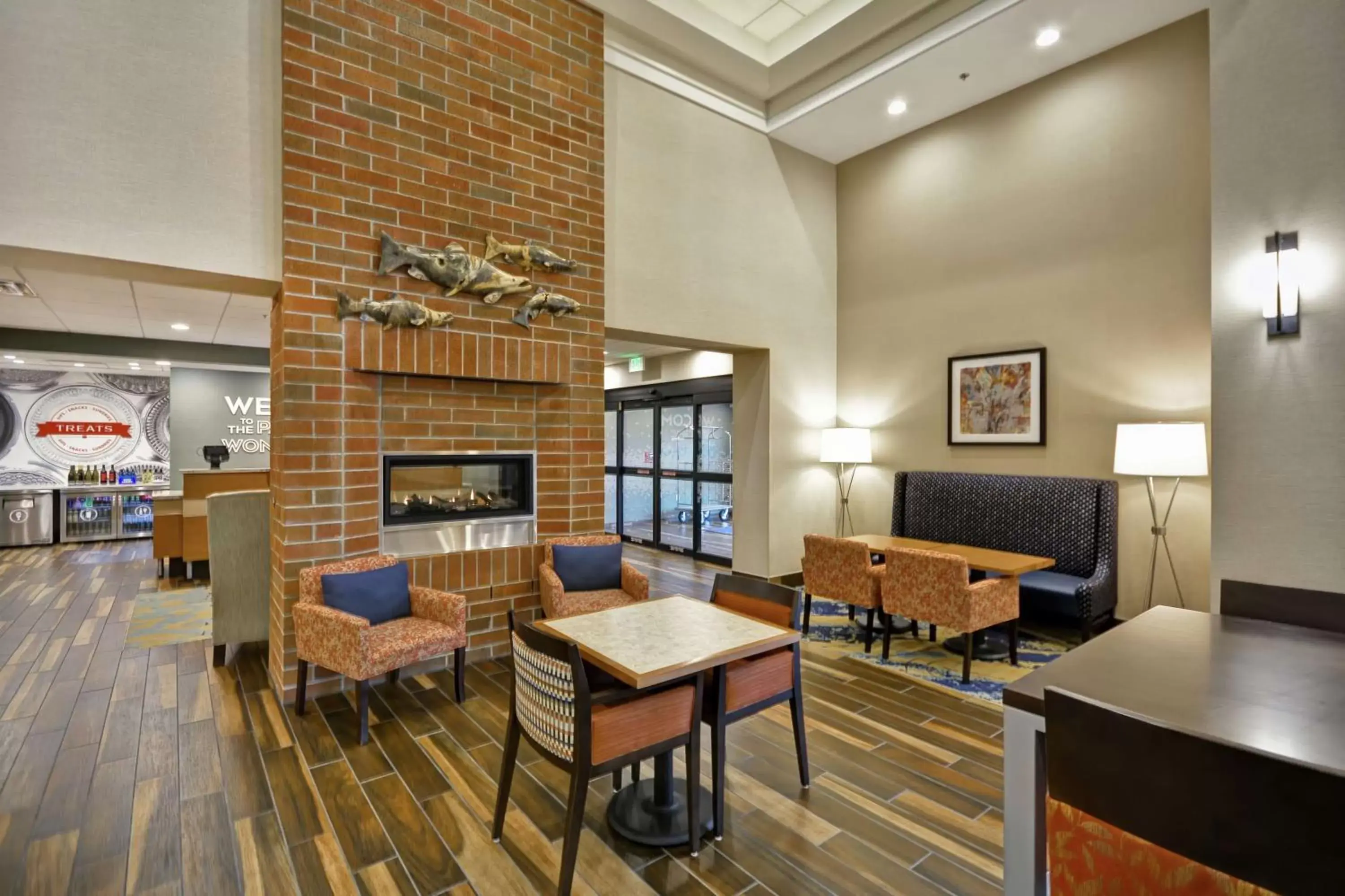 Lobby or reception, Restaurant/Places to Eat in Hampton Inn Suites Grants Pass
