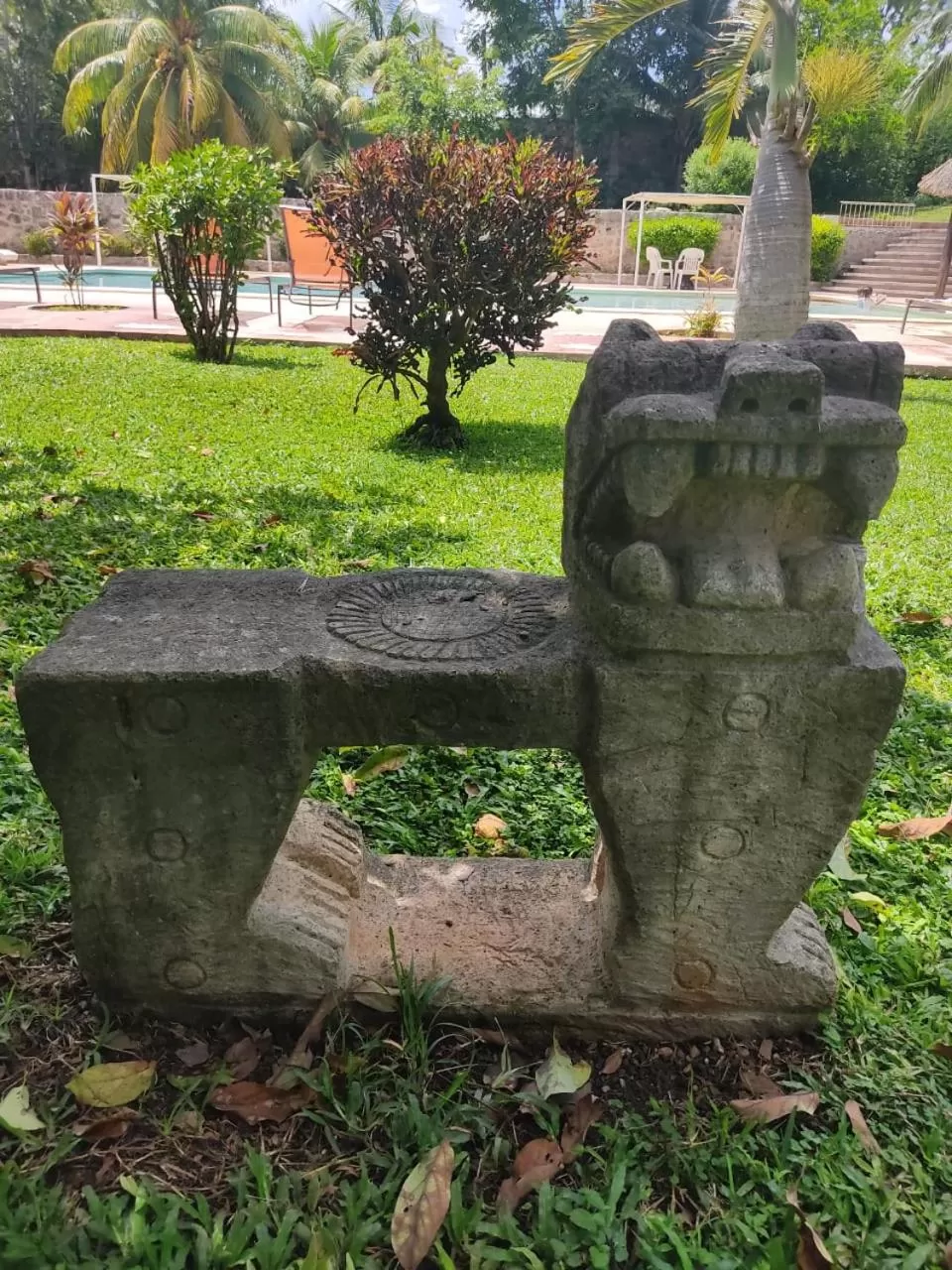 Garden view in Hotel Puerta Chichen
