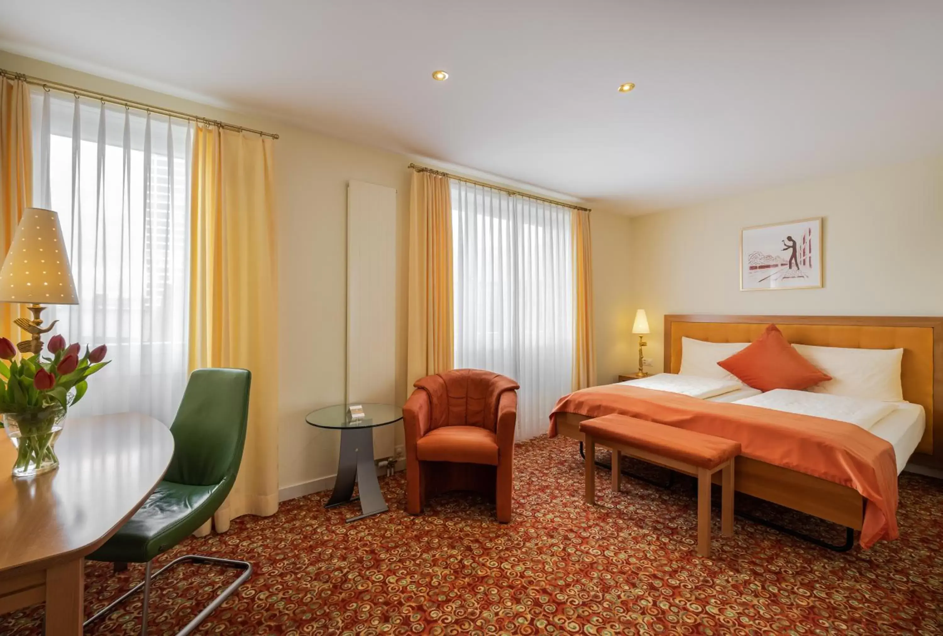 Photo of the whole room, Bed in GAIA Hotel Basel - the sustainable 4 star hotel