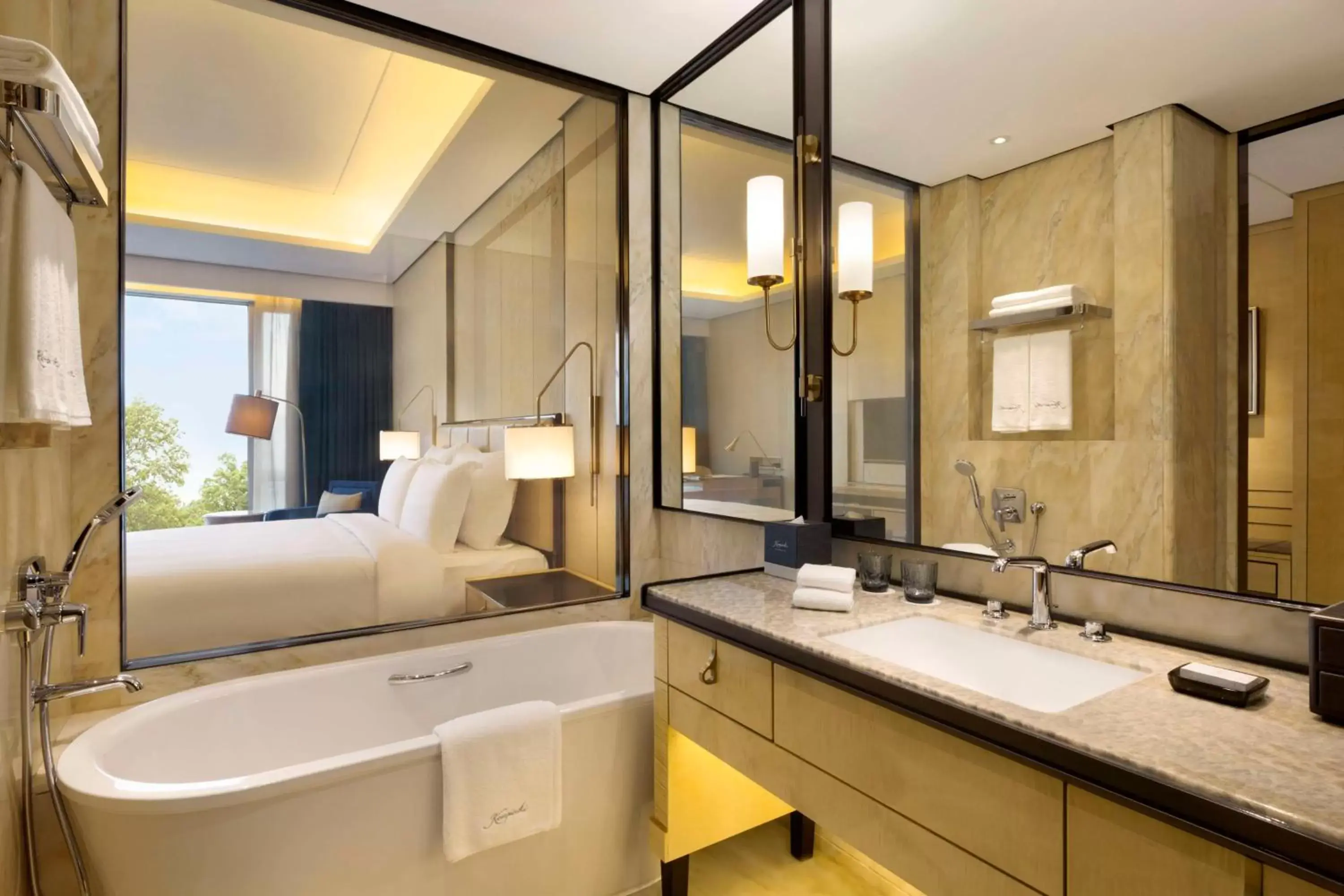 Bedroom, Bathroom in Kempinski Hotel Fuzhou