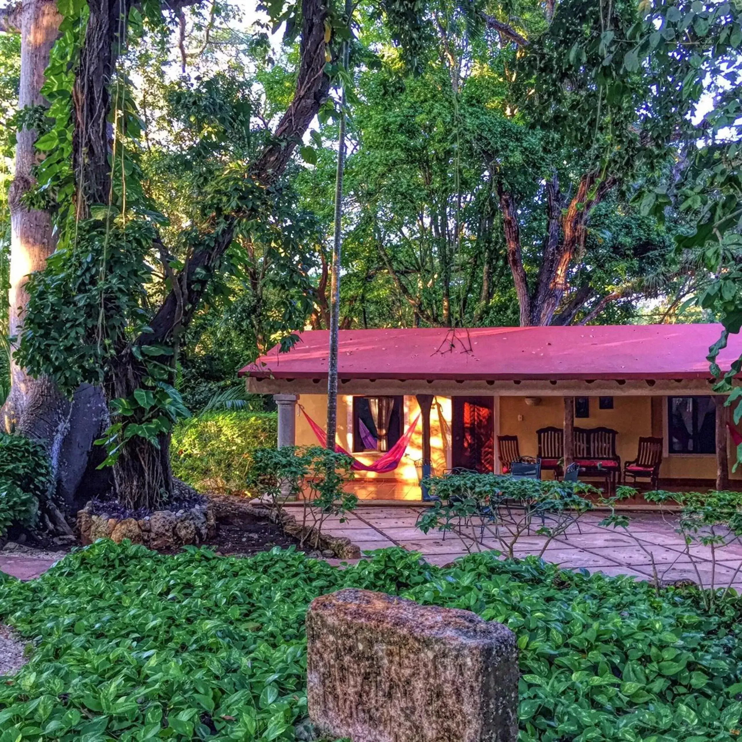 Patio, Garden in Hacienda Chichen Resort and Yaxkin Spa