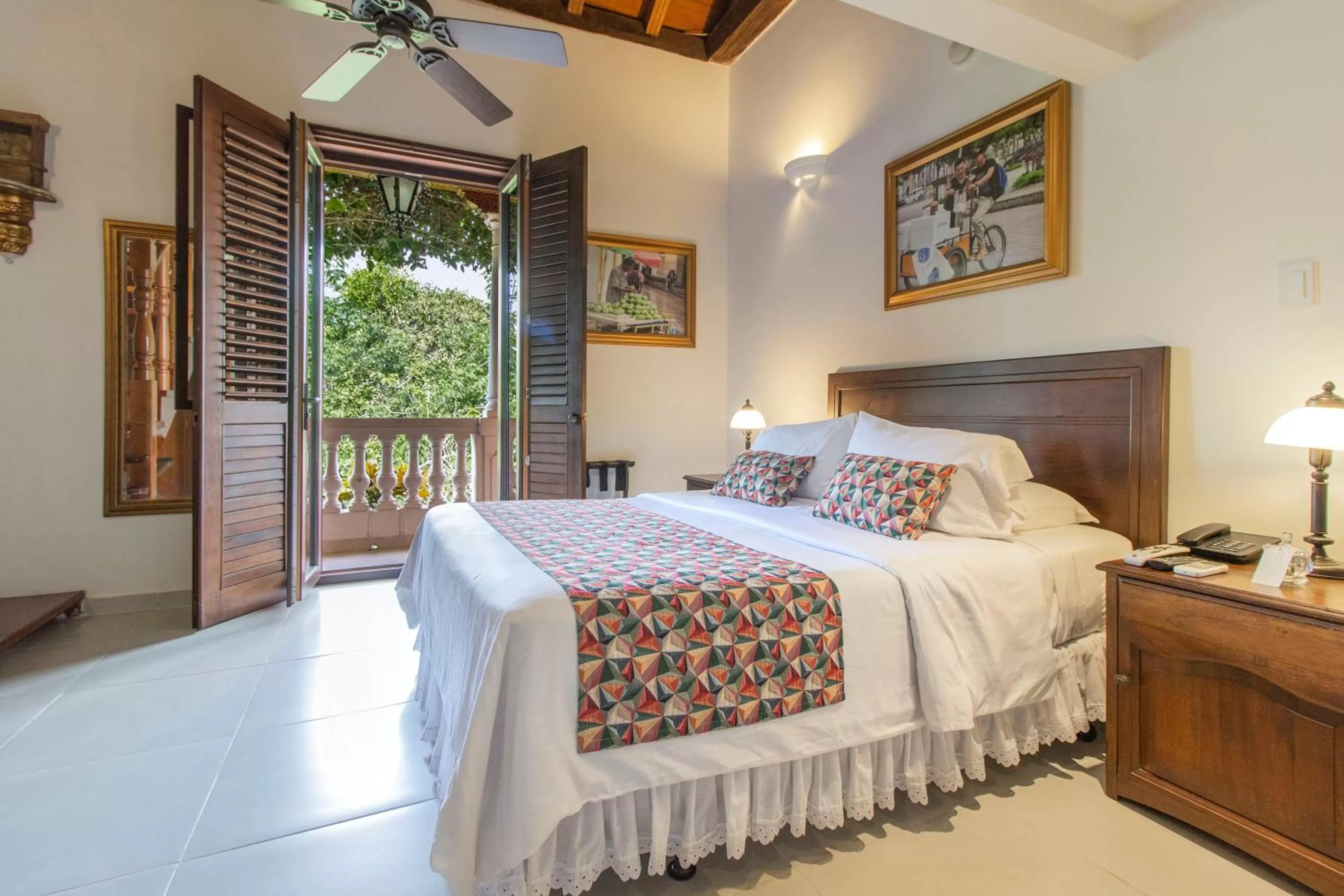 Bed in Hotel Casa La Fe