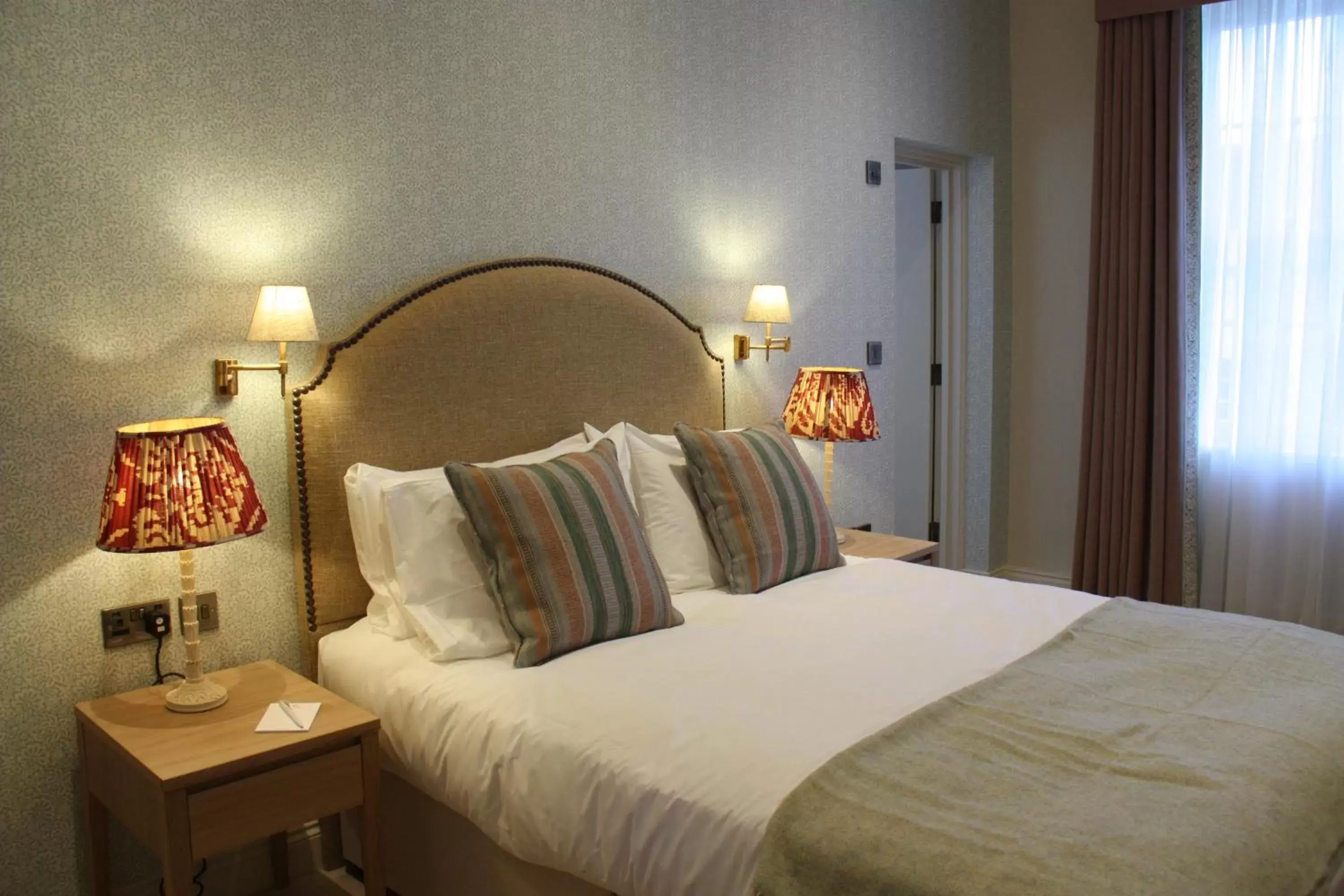 Bed in The Bell Hotel, Saxmundham