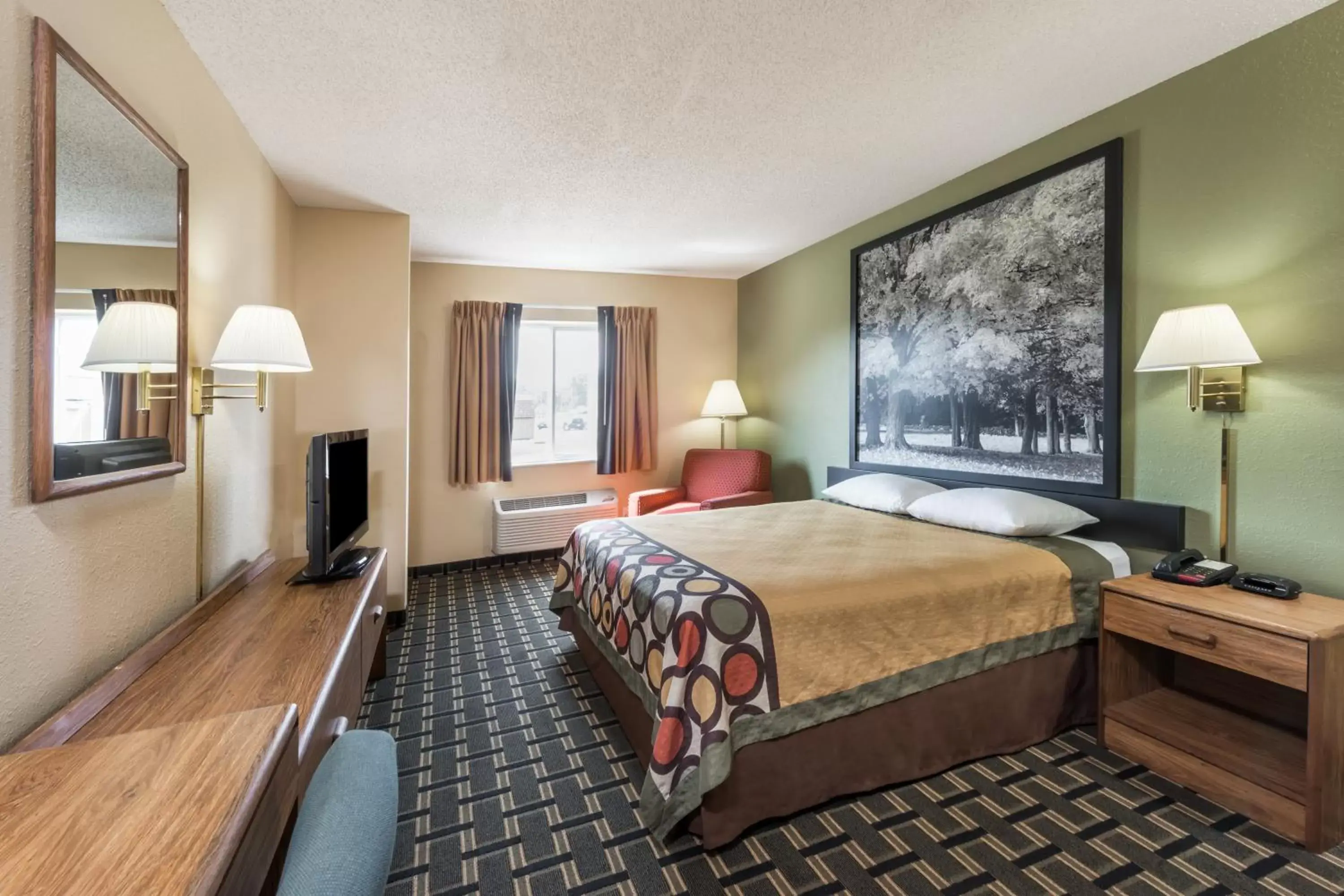Queen Room - Disability Access - Non-Smoking in Super 8 by Wyndham Greenville