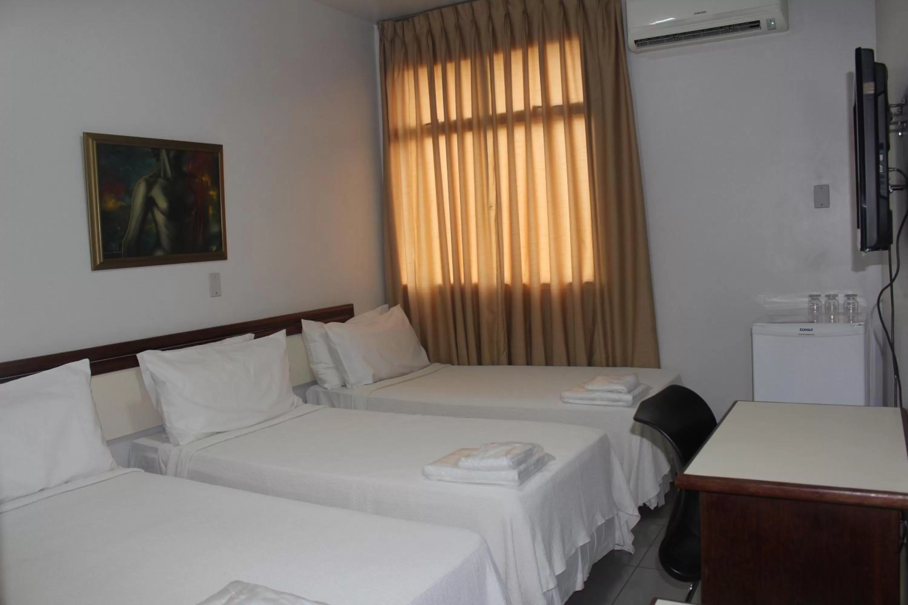 Bed in Hotel Oscar Econômico Montes Claros