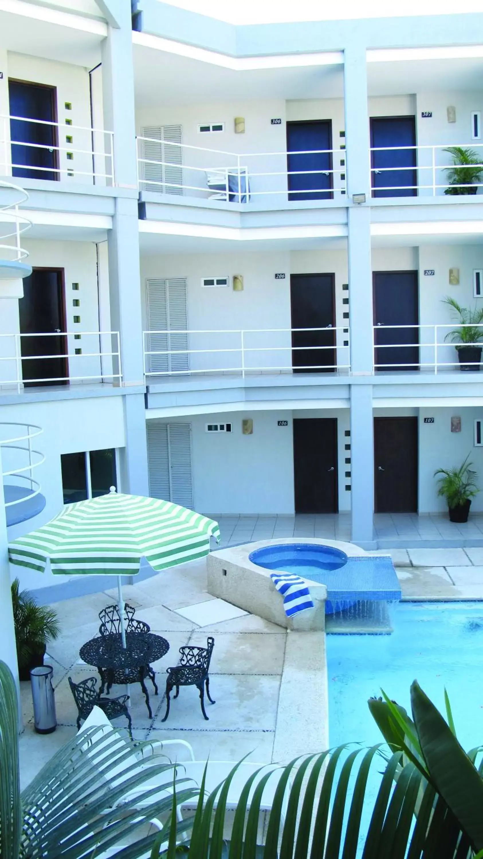 Patio, Swimming Pool in Hotel RS Suites