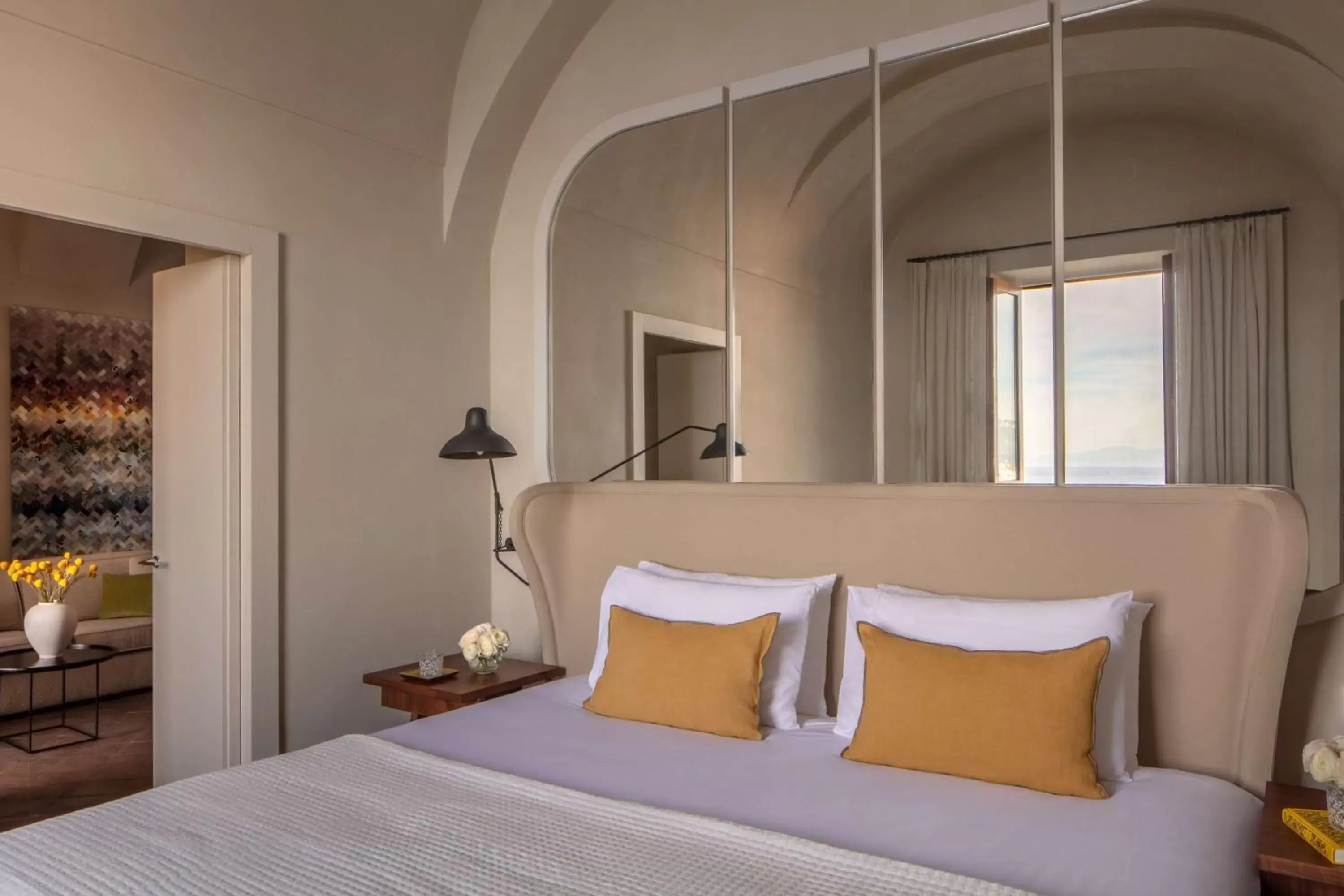 Bedroom, Bed in Anantara Convento di Amalfi Grand Hotel