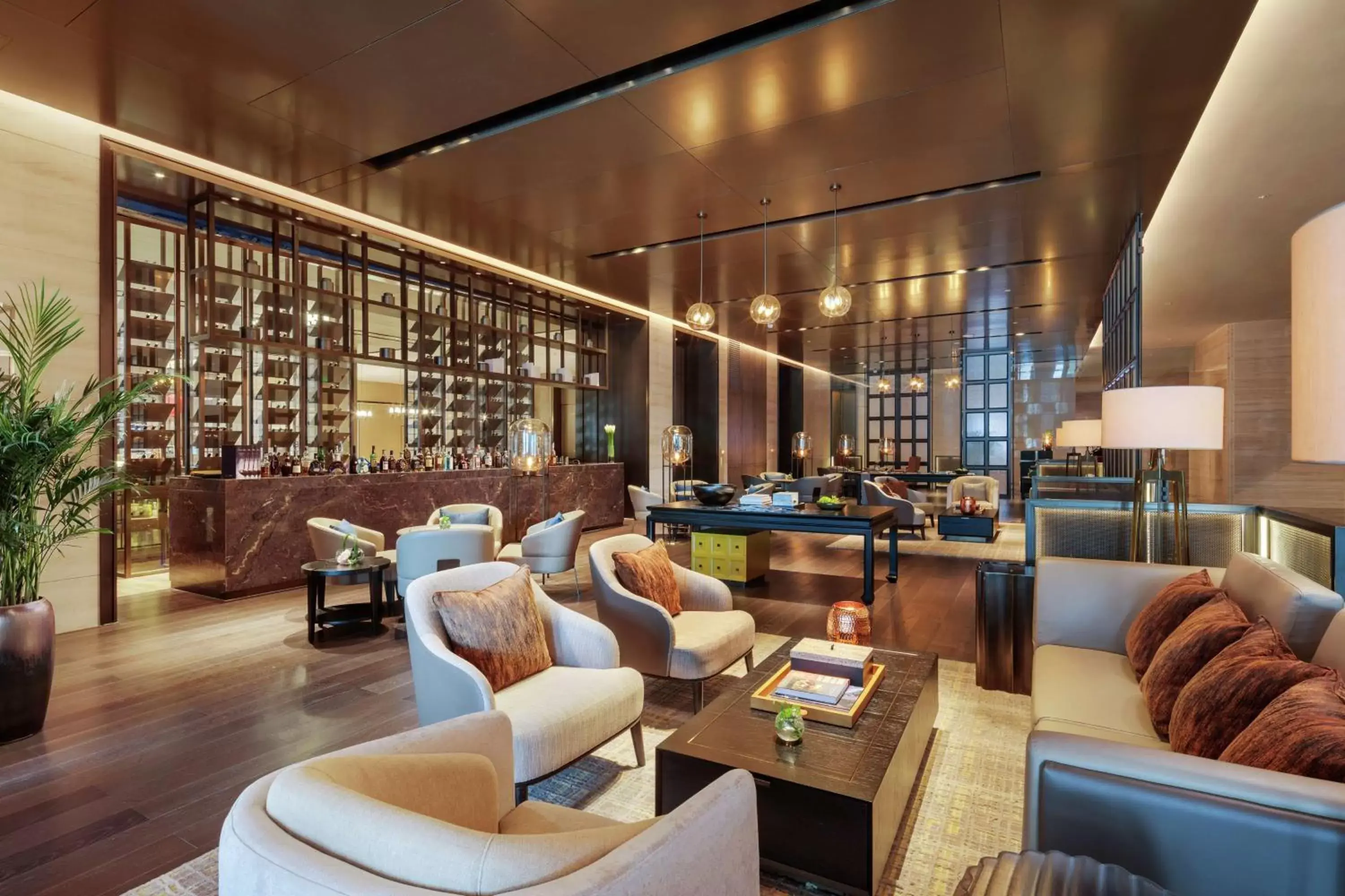 Lobby or reception, Lounge/Bar in Hilton Chengdu Chenghua