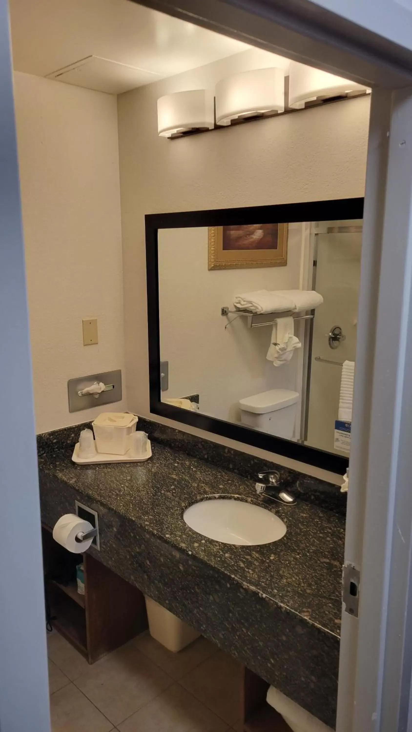 Bathroom in Comfort Suites Cumming-Atlanta near Northside Hospital Forsyth