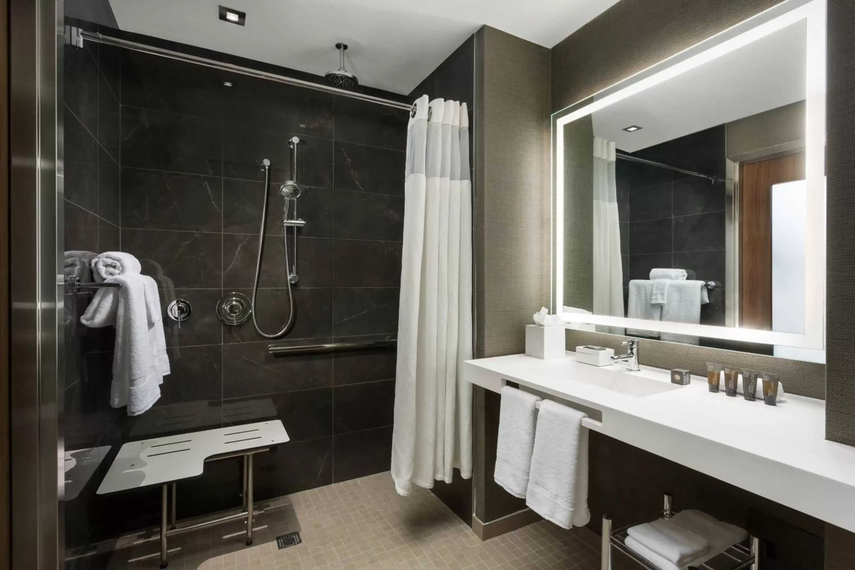Bathroom in AC Hotel by Marriott New York Times Square