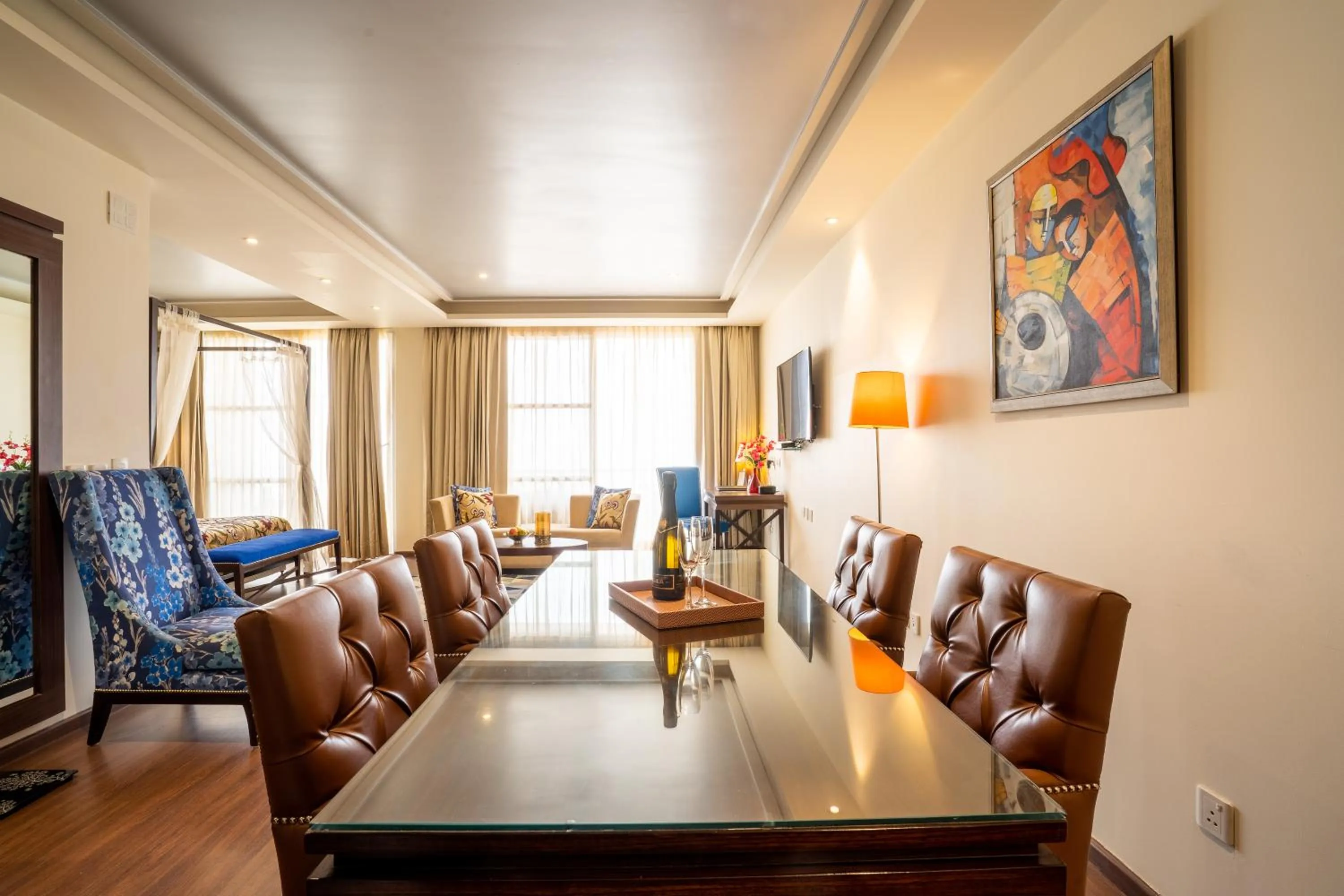 Living room in Indraprastha Spa Resort