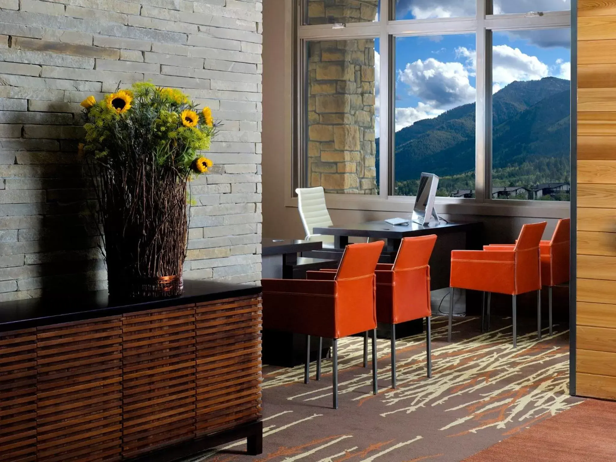 Lobby or reception in Hotel Terra Jackson Hole, a Noble House Resort