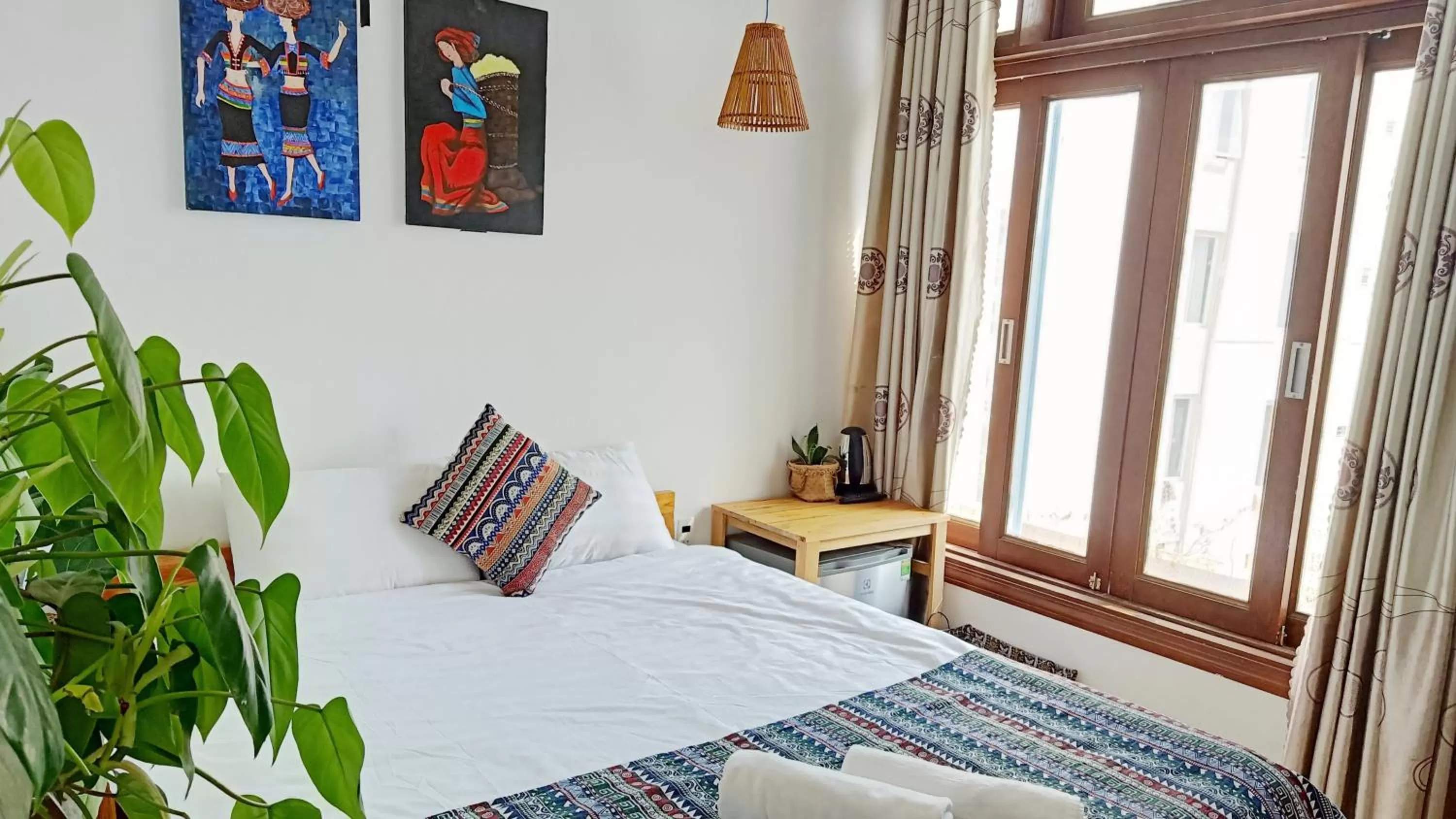 Bed in Hotel Làng Kò Hơ