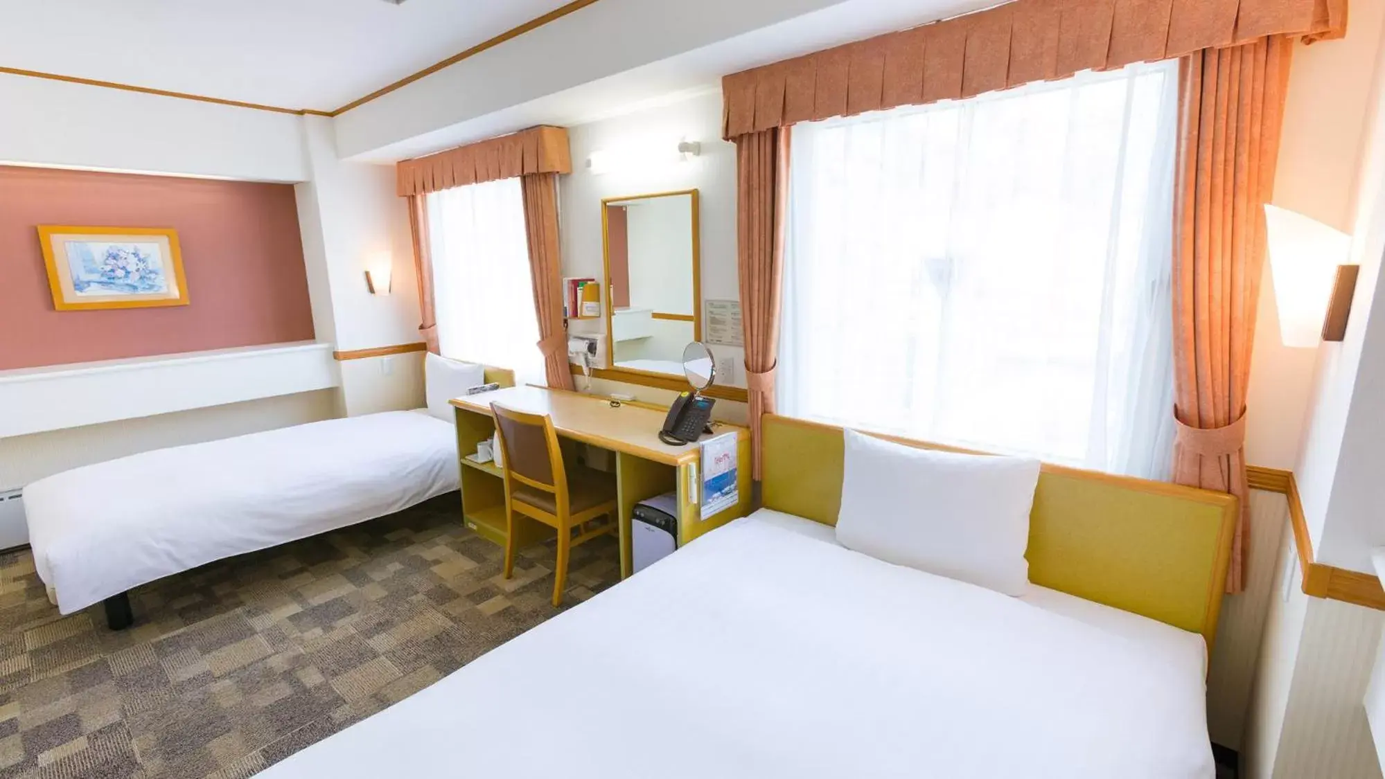 Bedroom, Bed in Toyoko Inn Yamagata-eki Nishi-guchi