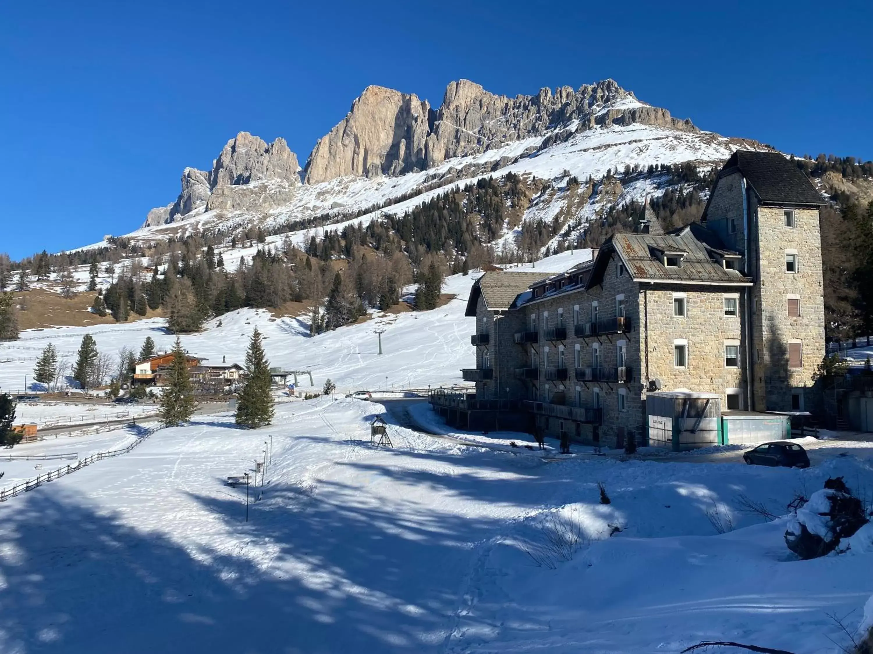 Natural landscape, Winter in Hotel Castel Latemar