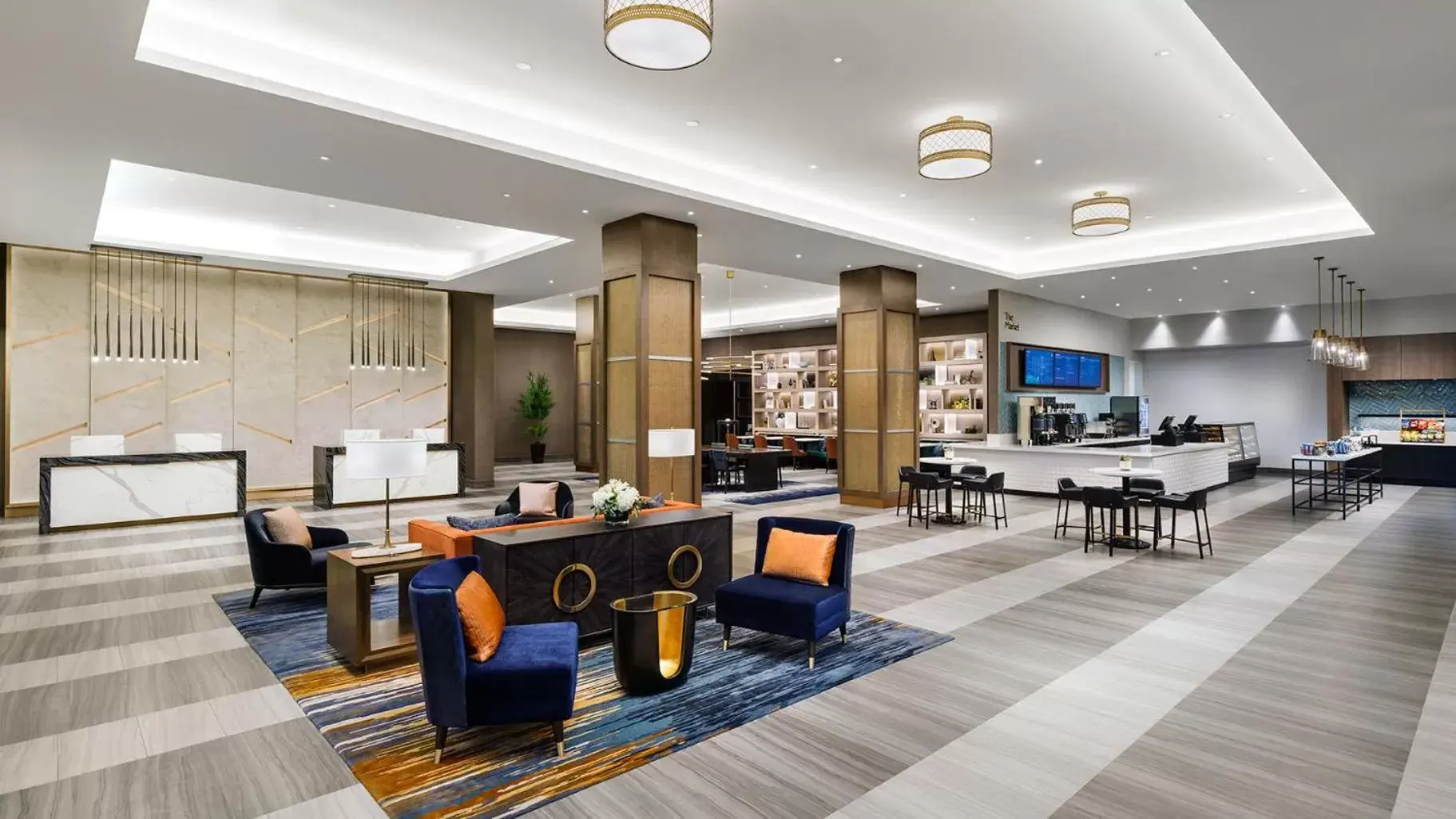 Lobby or reception, Restaurant/Places to Eat in Hyatt Regency JFK Airport at Resorts World New York