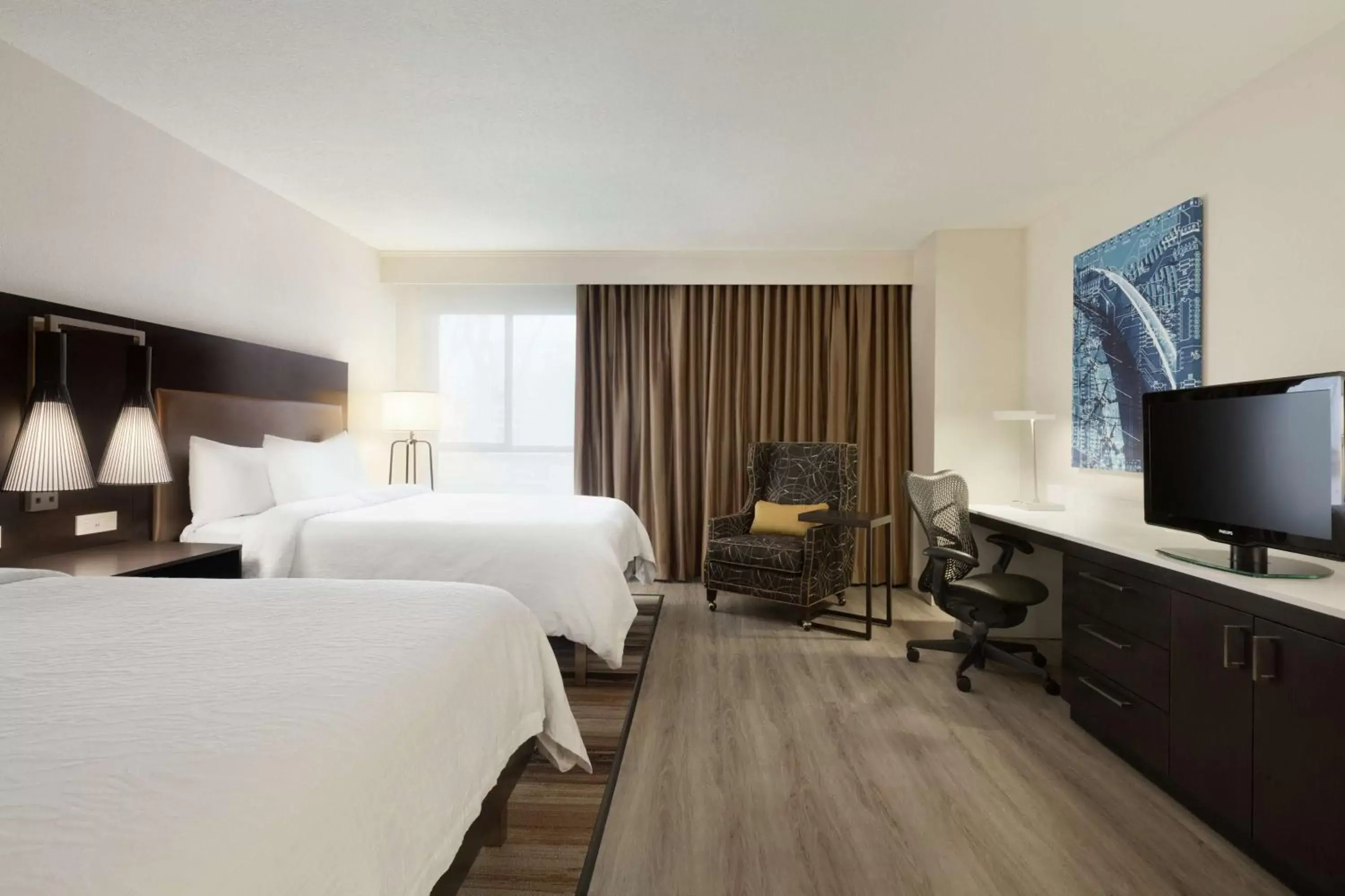 Premium Queen Room with Two Queen Beds in Hilton Garden Inn Cupertino