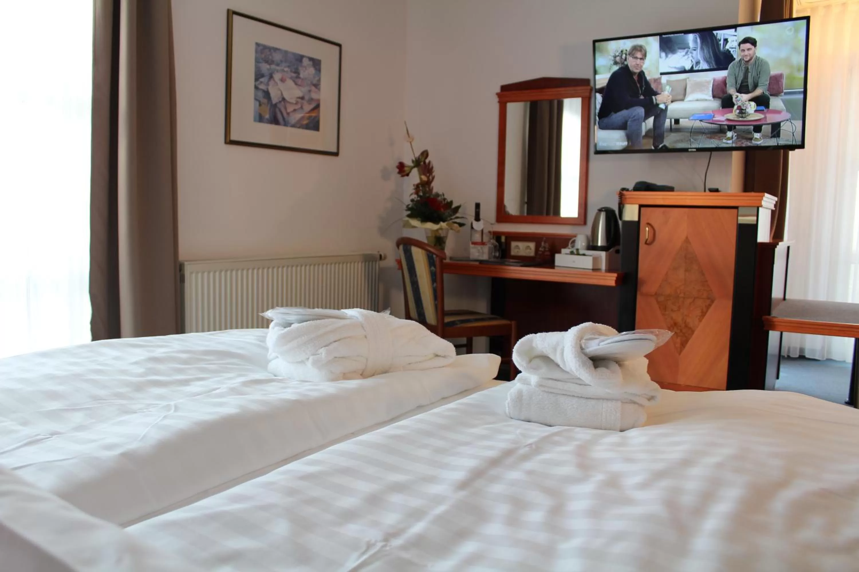 Bed in Hotel Residenz Bad Frankenhausen