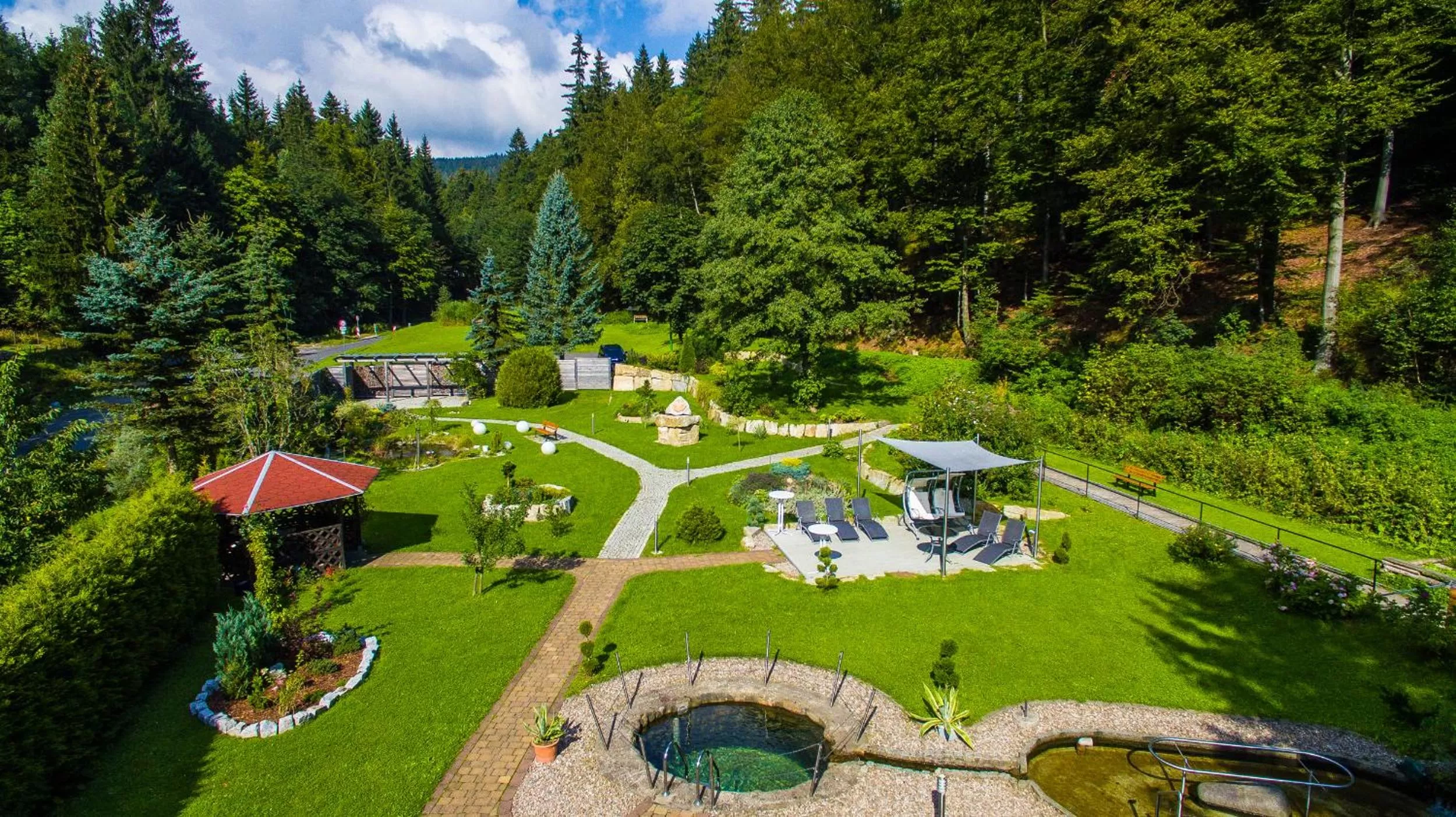 Garden in Hotel Waldmühle