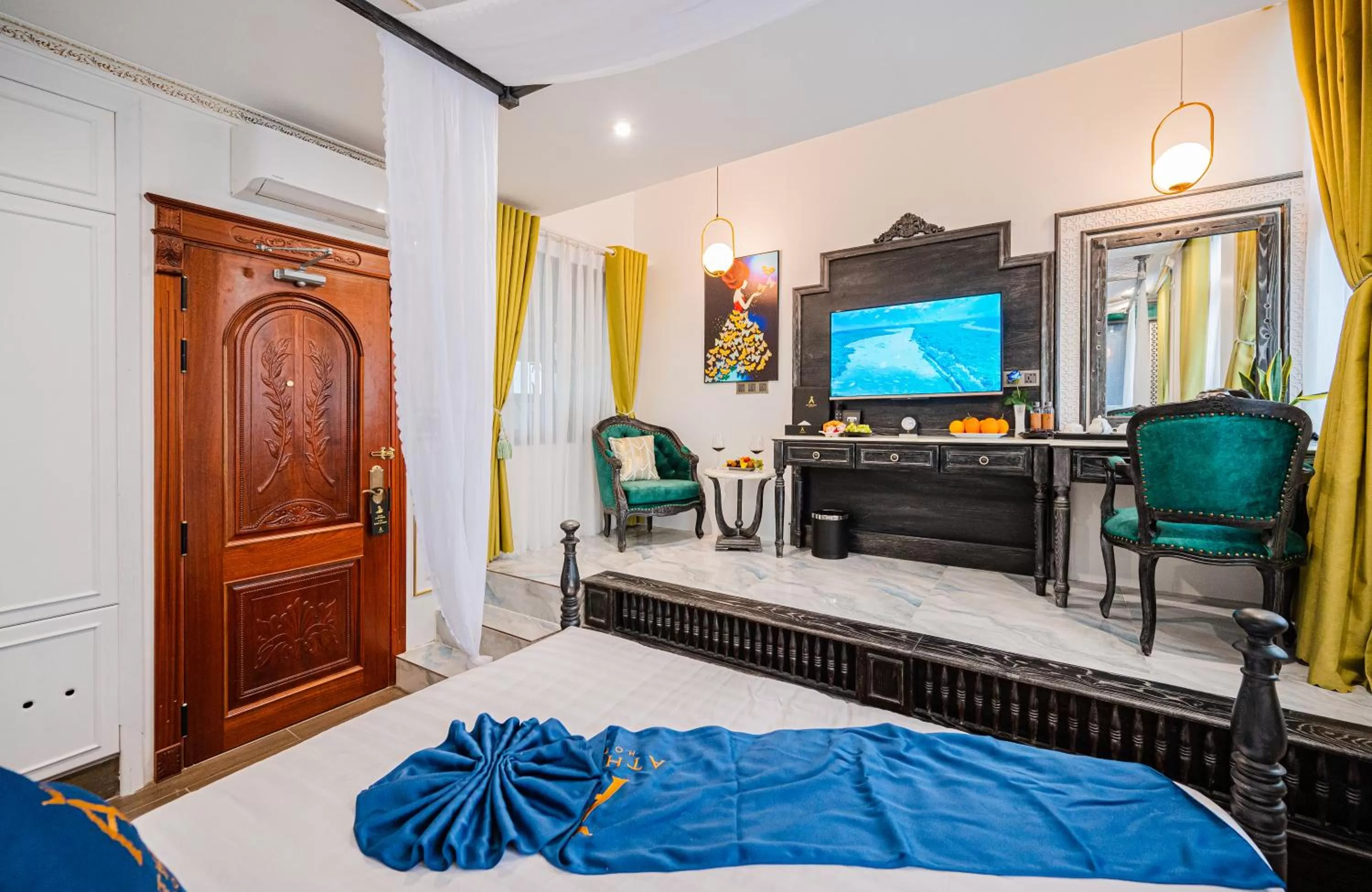 TV and multimedia, Bed in Athena Hotel Quy Nhơn